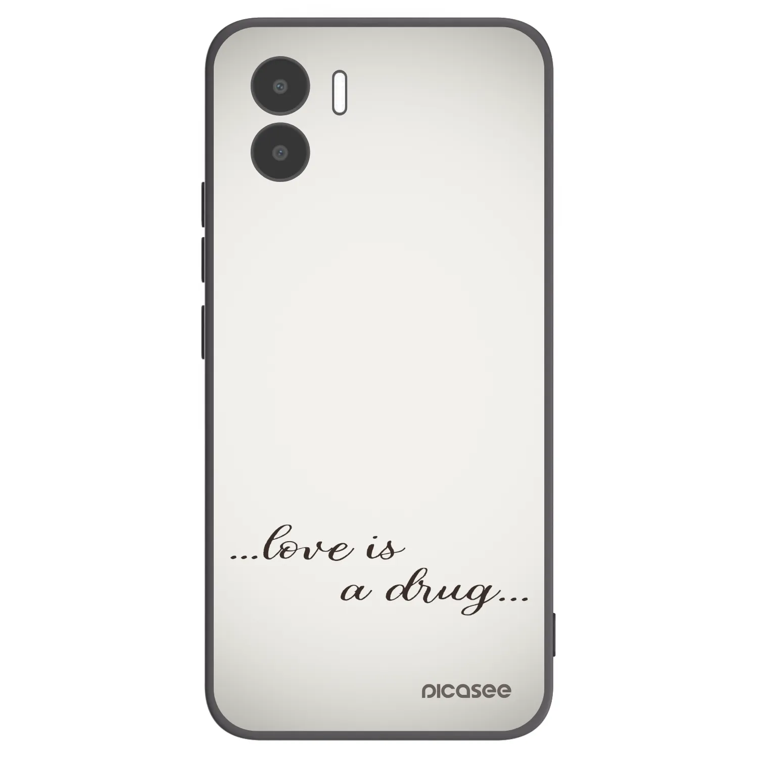 Picasee silikonový černý obal pro Xiaomi Redmi A2 - Love is a drug