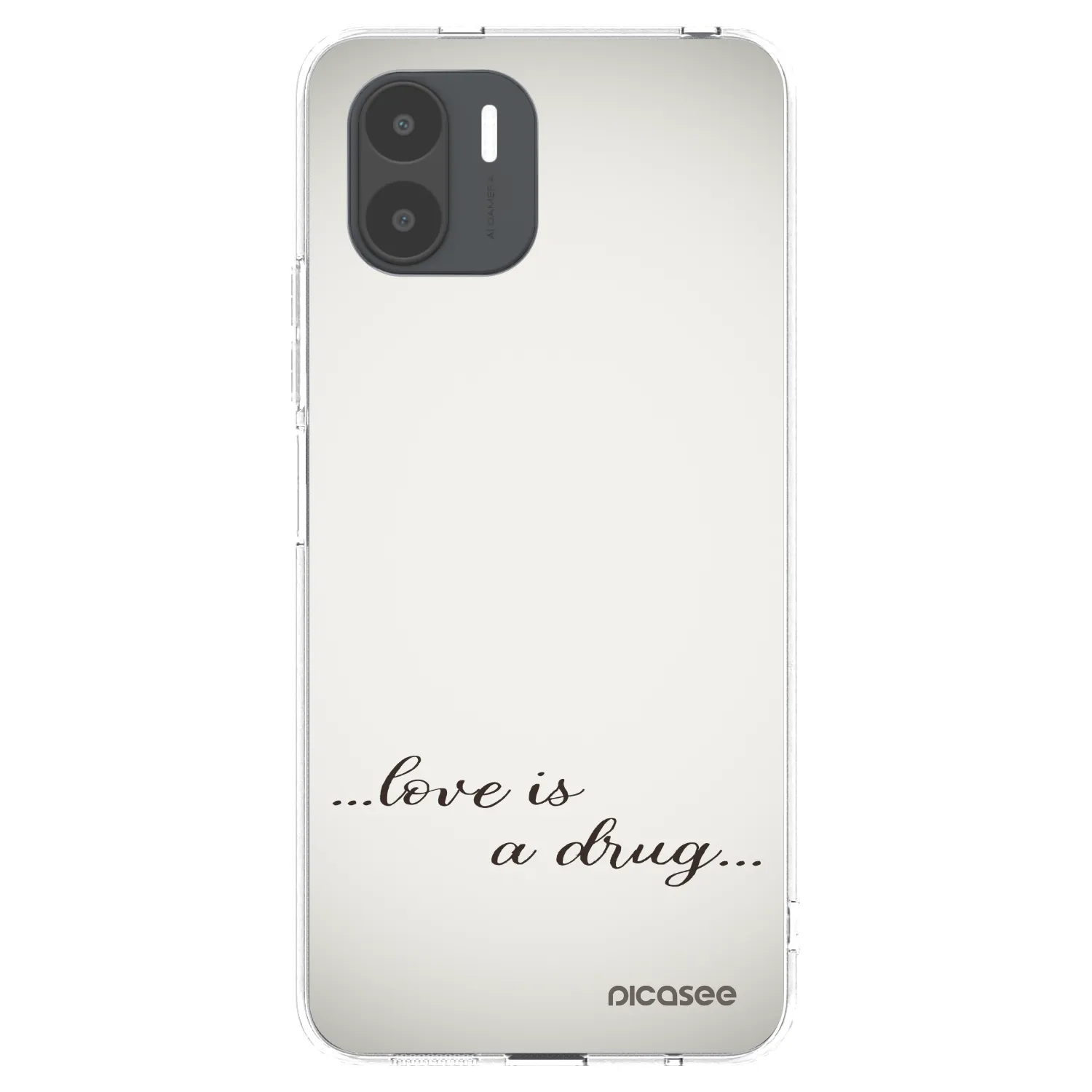 Picasee silikonový průhledný obal pro Xiaomi Redmi A2 - Love is a drug