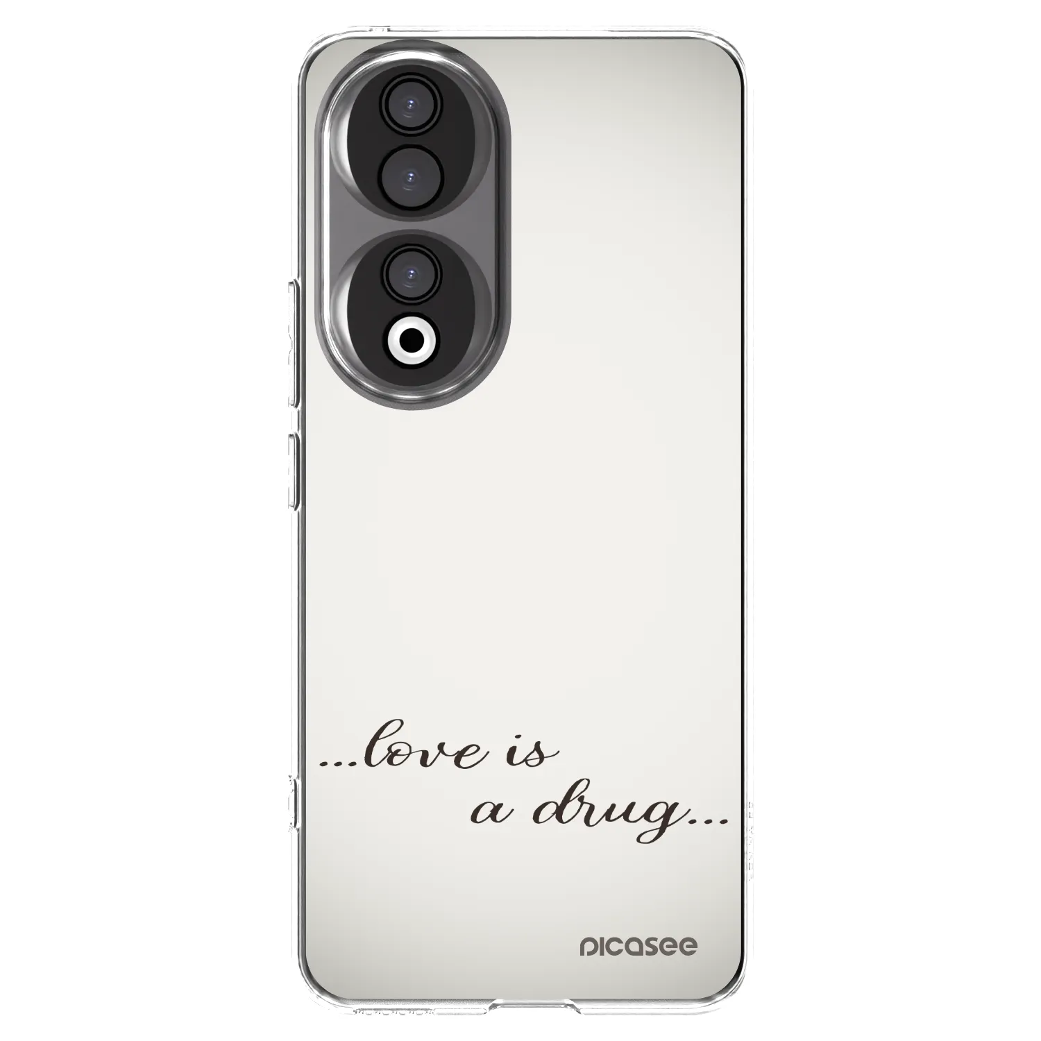 Picasee silikonový průhledný obal pro Honor 90 5G - Love is a drug