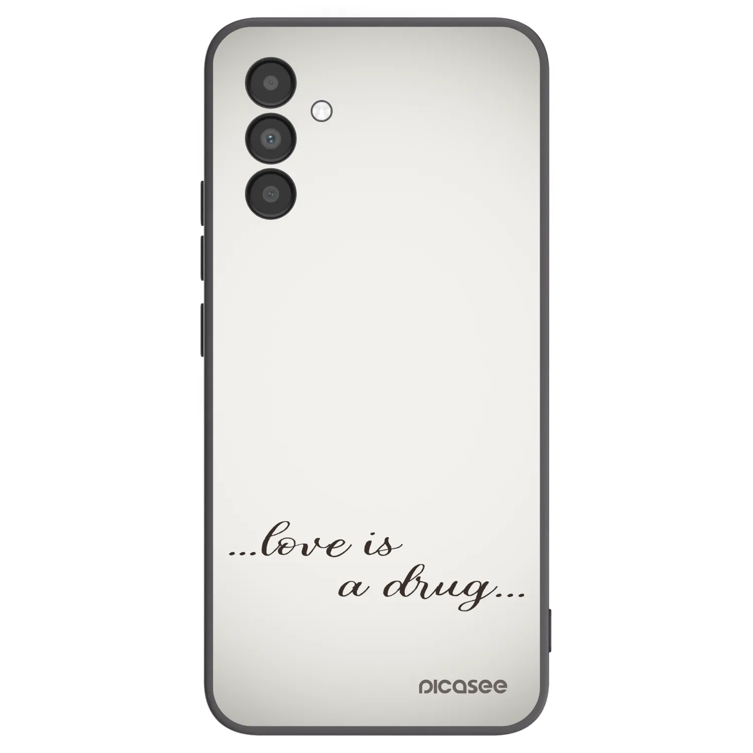 Picasee silikonový černý obal pro Samsung Galaxy A04s A047F - Love is a drug
