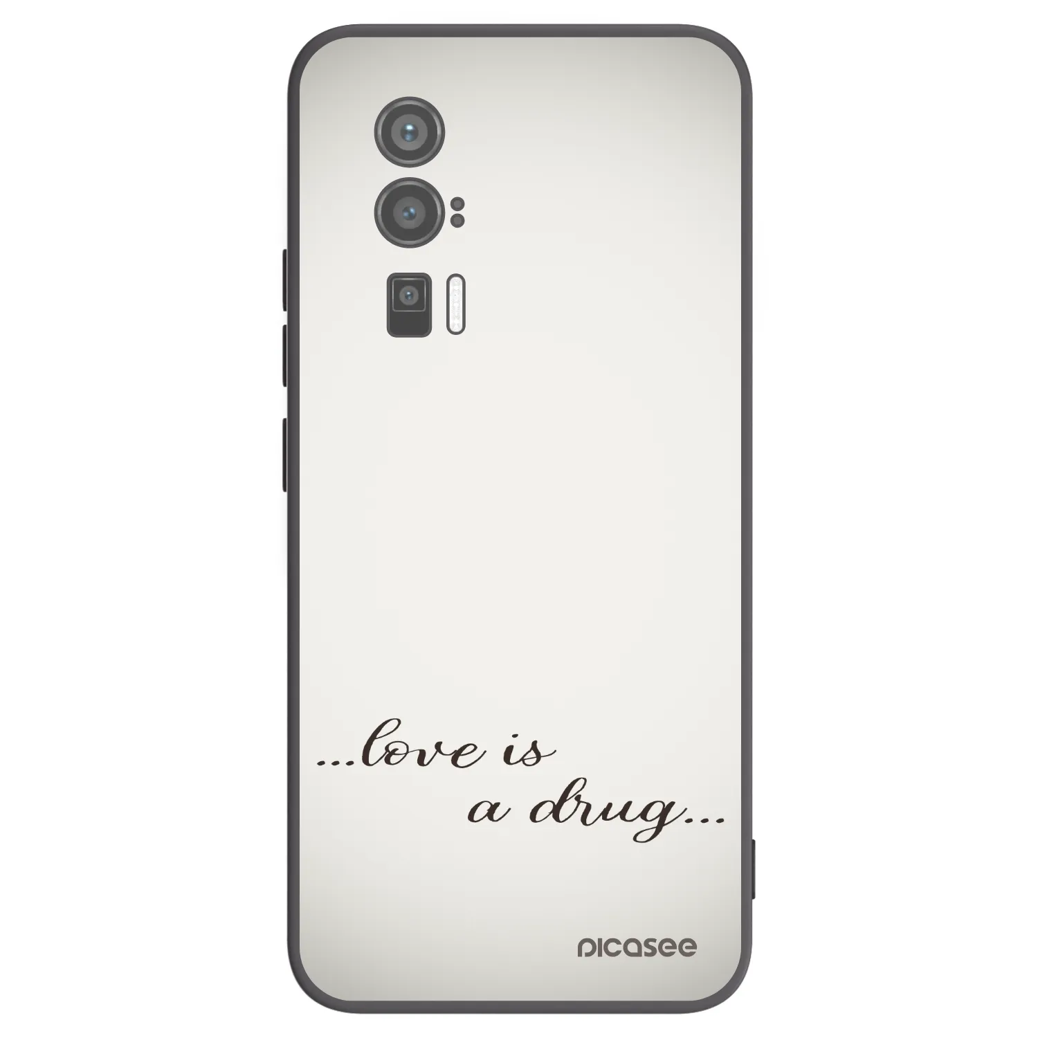 Picasee silikonový černý obal pro Xiaomi Poco F5 Pro 5G - Love is a drug