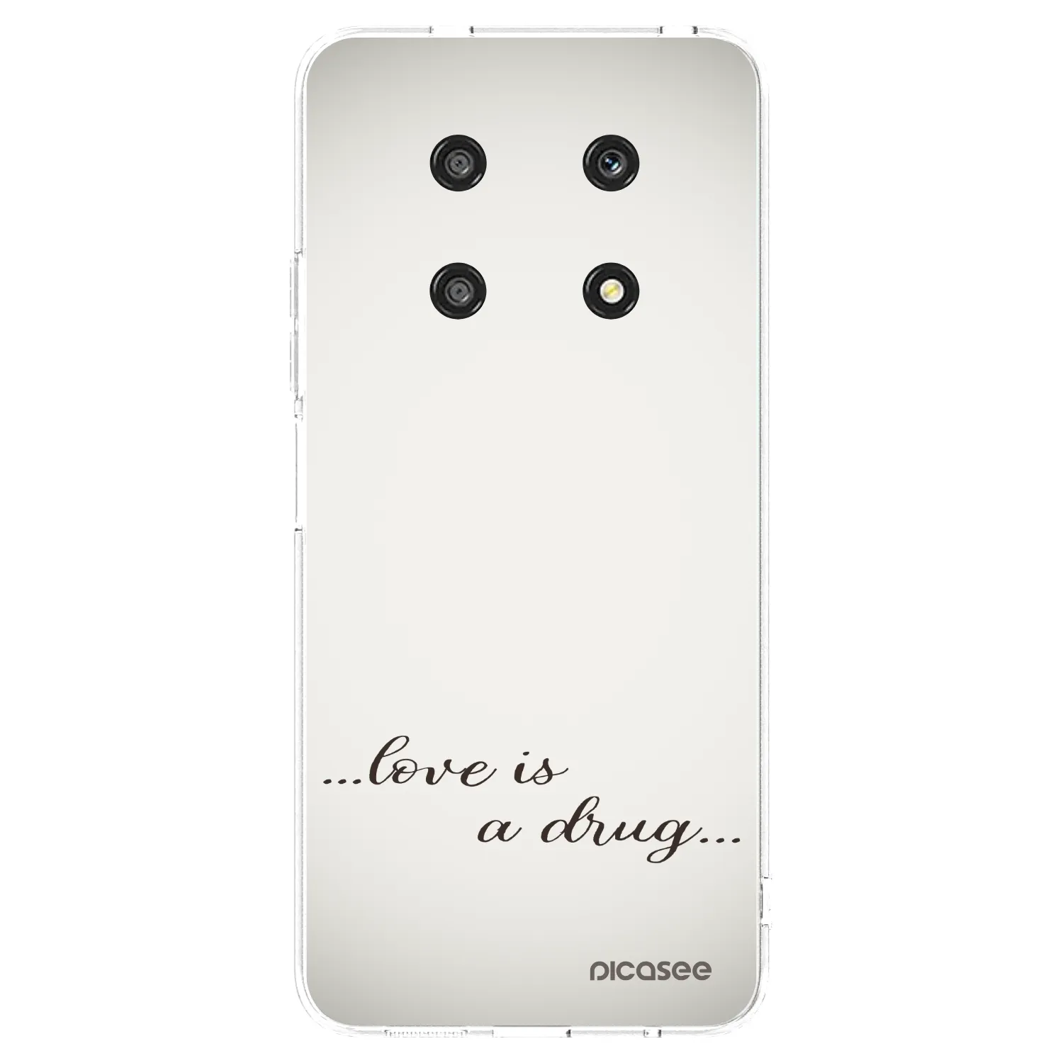 Picasee silikonový průhledný obal pro Honor Magic4 Lite 5G - Love is a drug