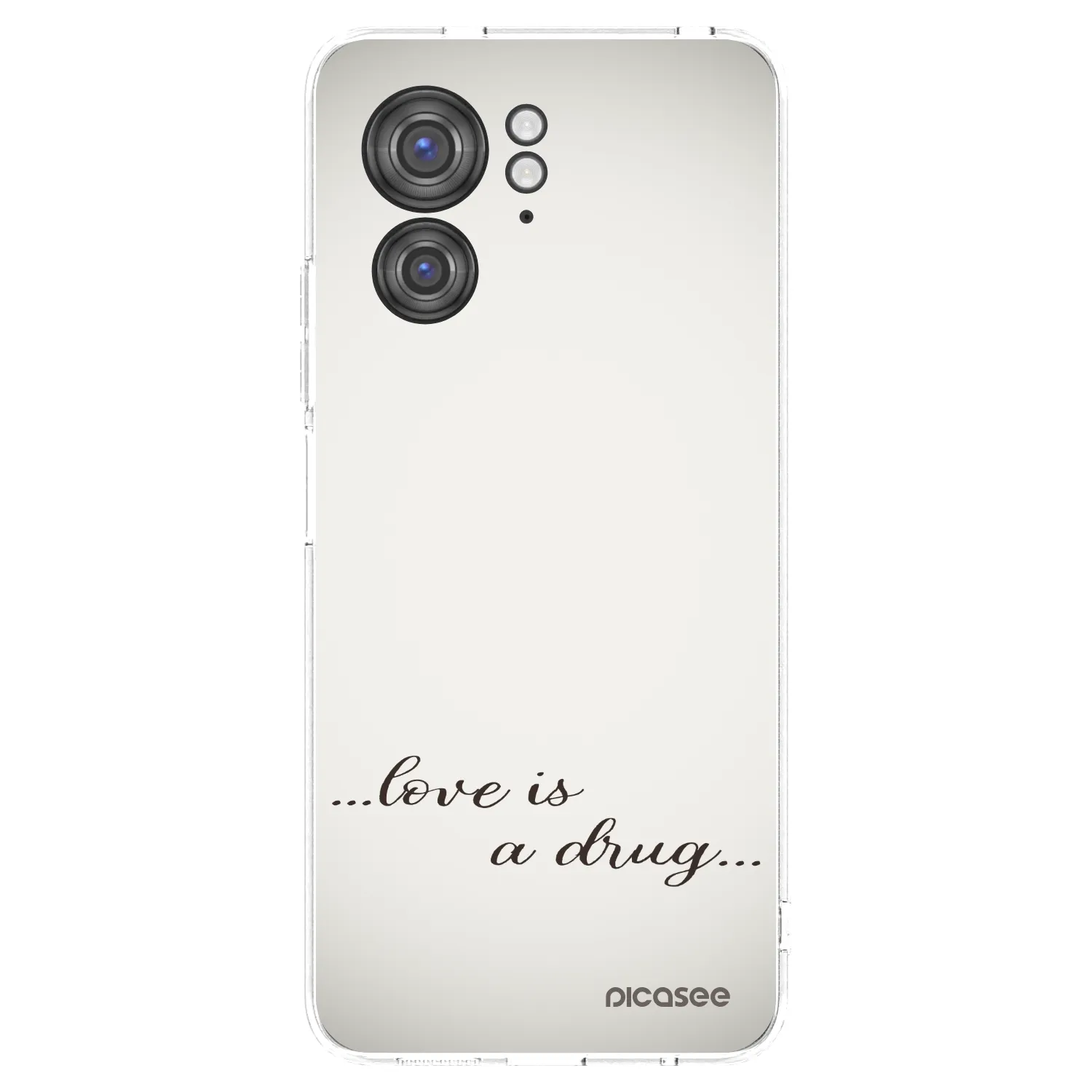 Picasee silikonový průhledný obal pro Motorola Edge 40 - Love is a drug