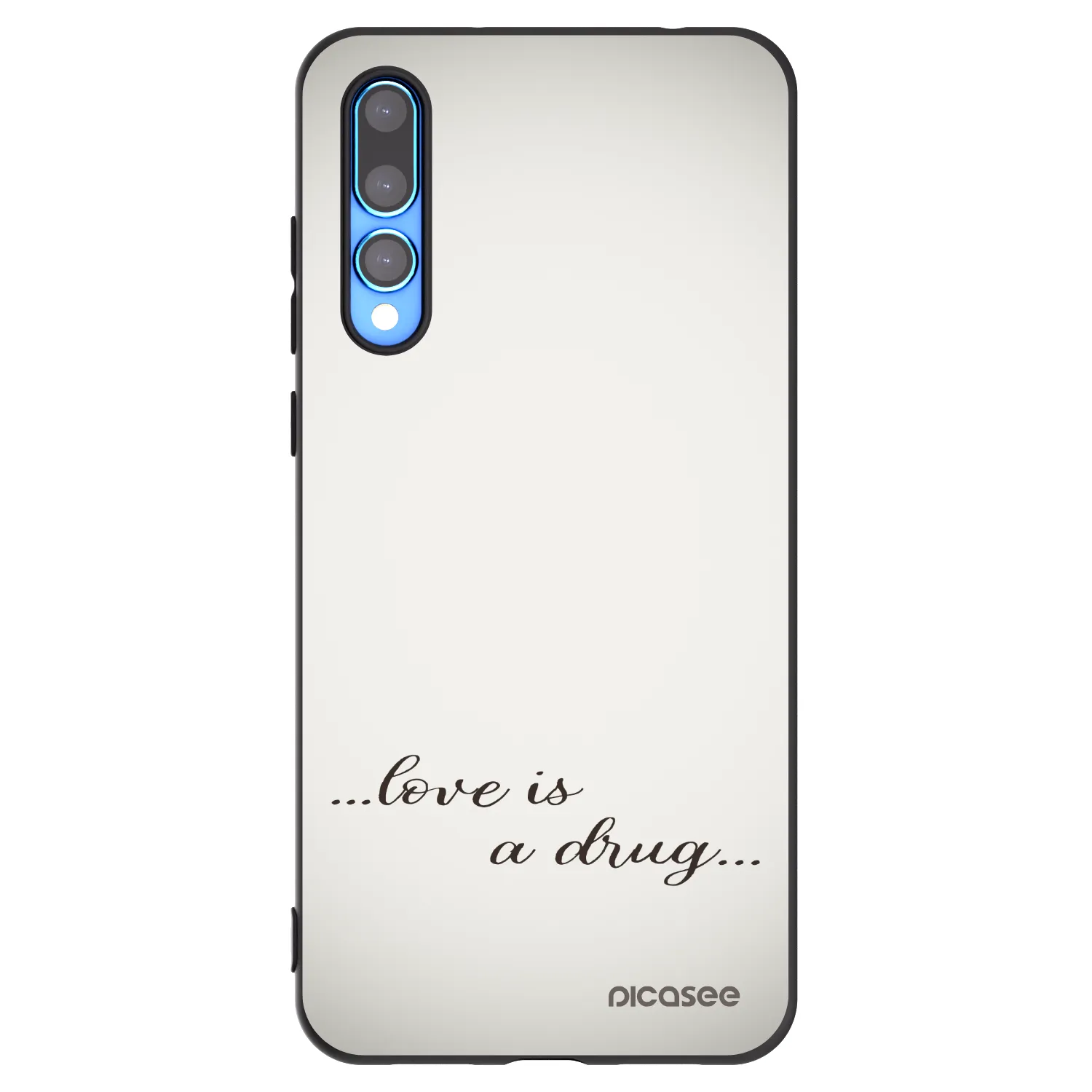 Picasee silikonový černý obal pro Huawei P20 Pro - Love is a drug