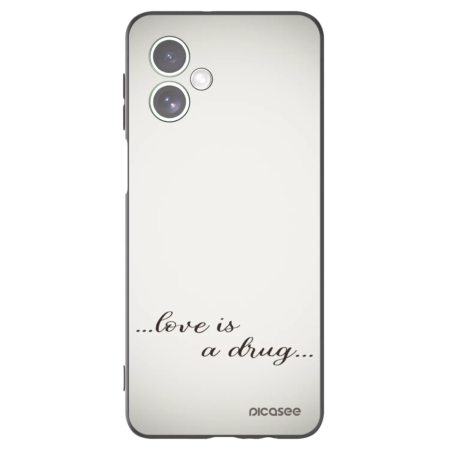 Picasee silikonový černý obal pro Motorola Moto G54 5G - Love is a drug