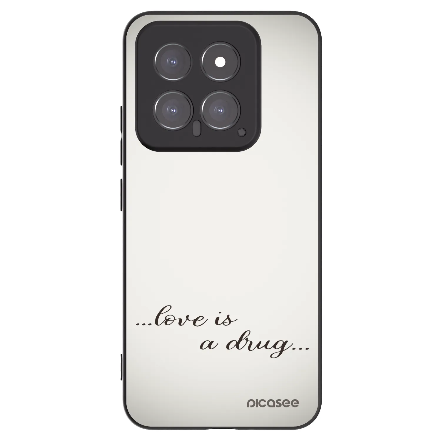 Picasee silikonový černý obal pro Xiaomi 14 - Love is a drug