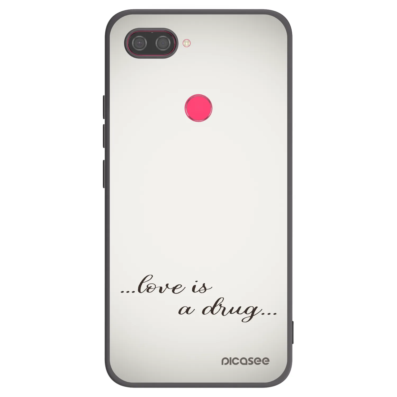 Picasee silikonový černý obal pro Xiaomi Mi 8 Lite - Love is a drug