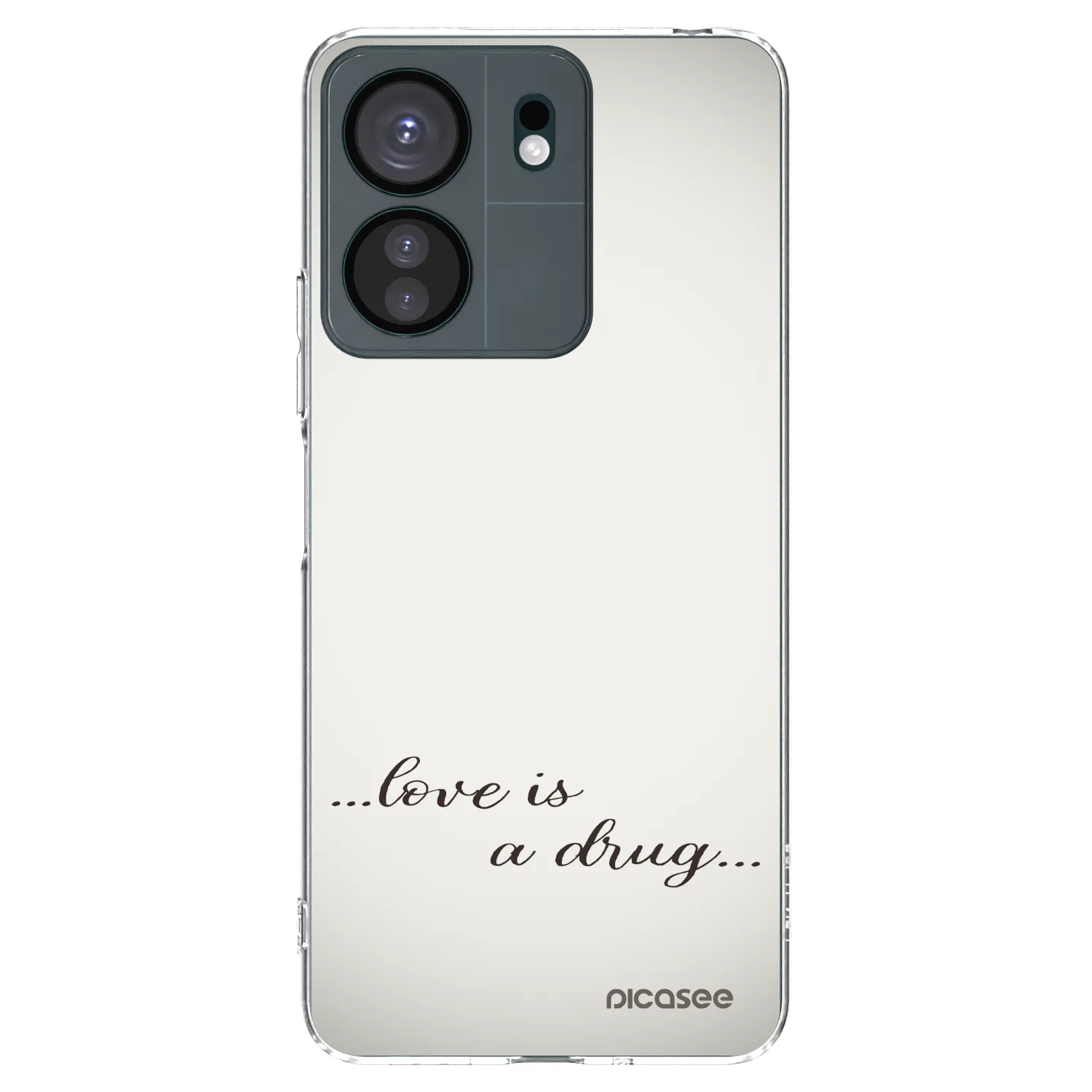 Picasee silikonový průhledný obal pro Xiaomi Redmi 13C 4G - Love is a drug