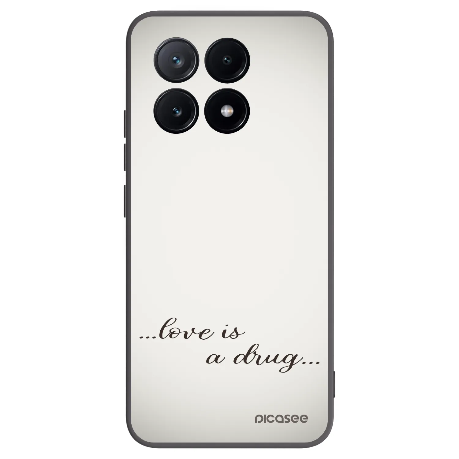 Picasee silikonový černý obal pro Xiaomi Poco X6 Pro - Love is a drug