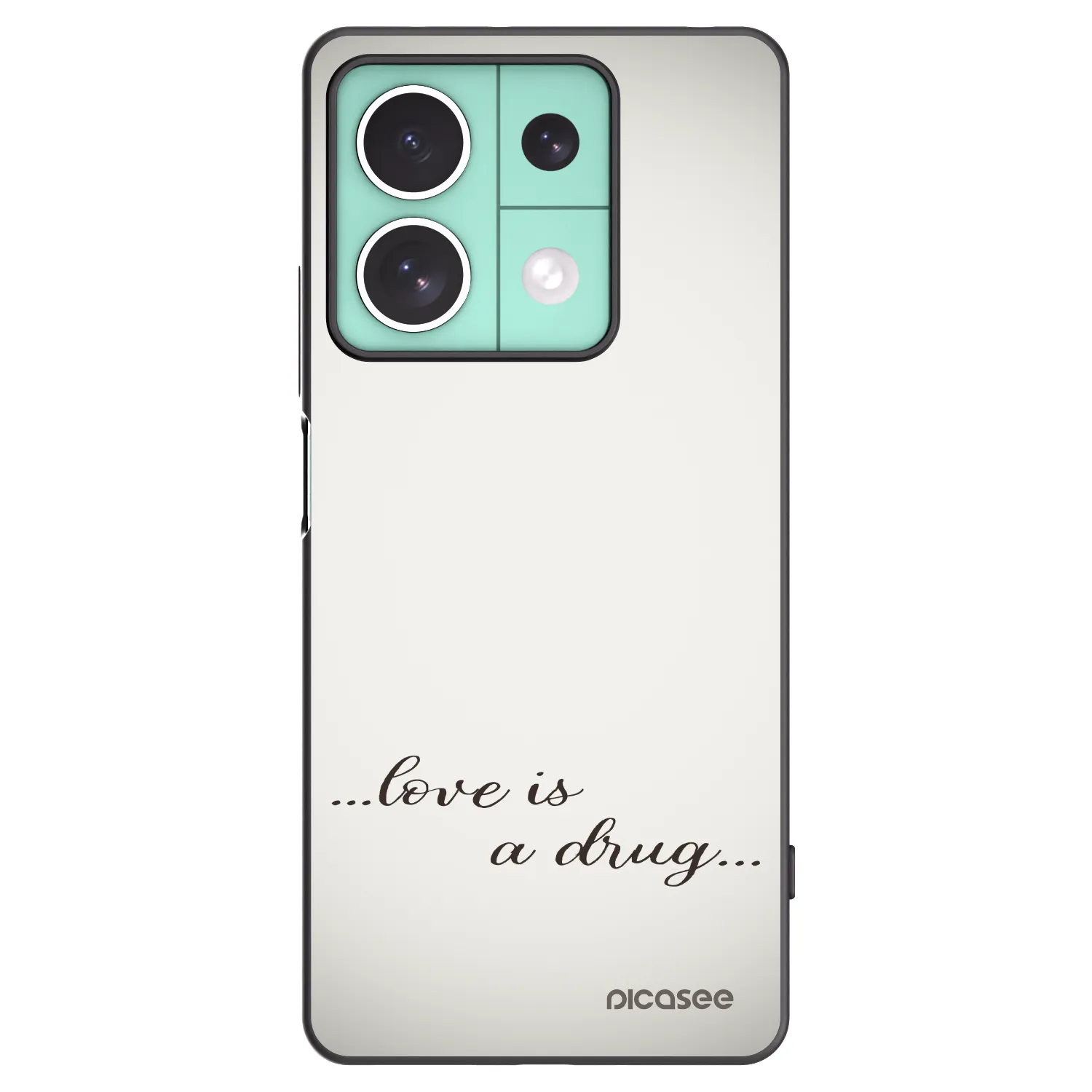 Picasee silikonový černý obal pro Xiaomi Redmi Note 13 5G - Love is a drug