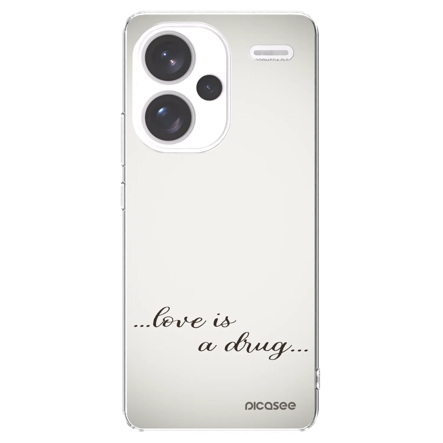 Picasee silikonový průhledný obal pro Xiaomi Redmi Note 13 Pro+ 5G - Love is a drug