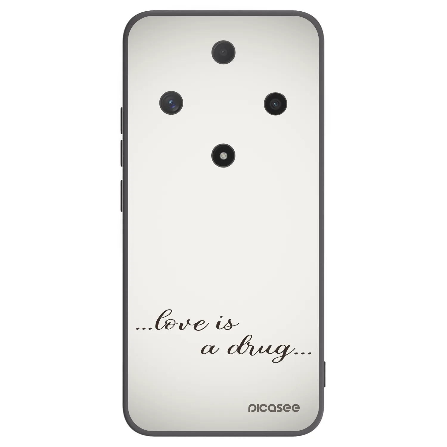 Picasee silikonový černý obal pro Honor Magic6 Lite 5G - Love is a drug