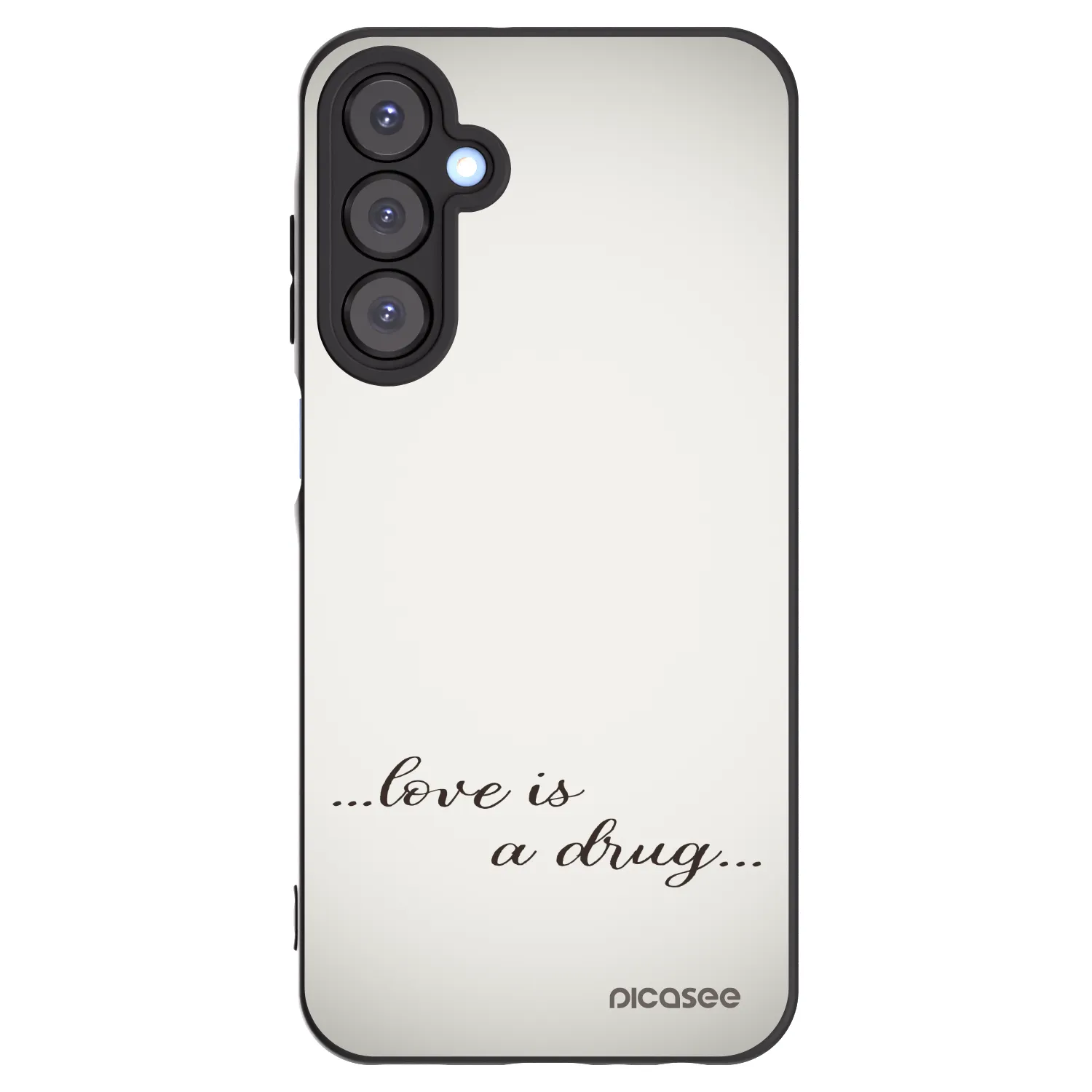 Picasee silikonový černý obal pro Samsung Galaxy A25 A256B 5G - Love is a drug