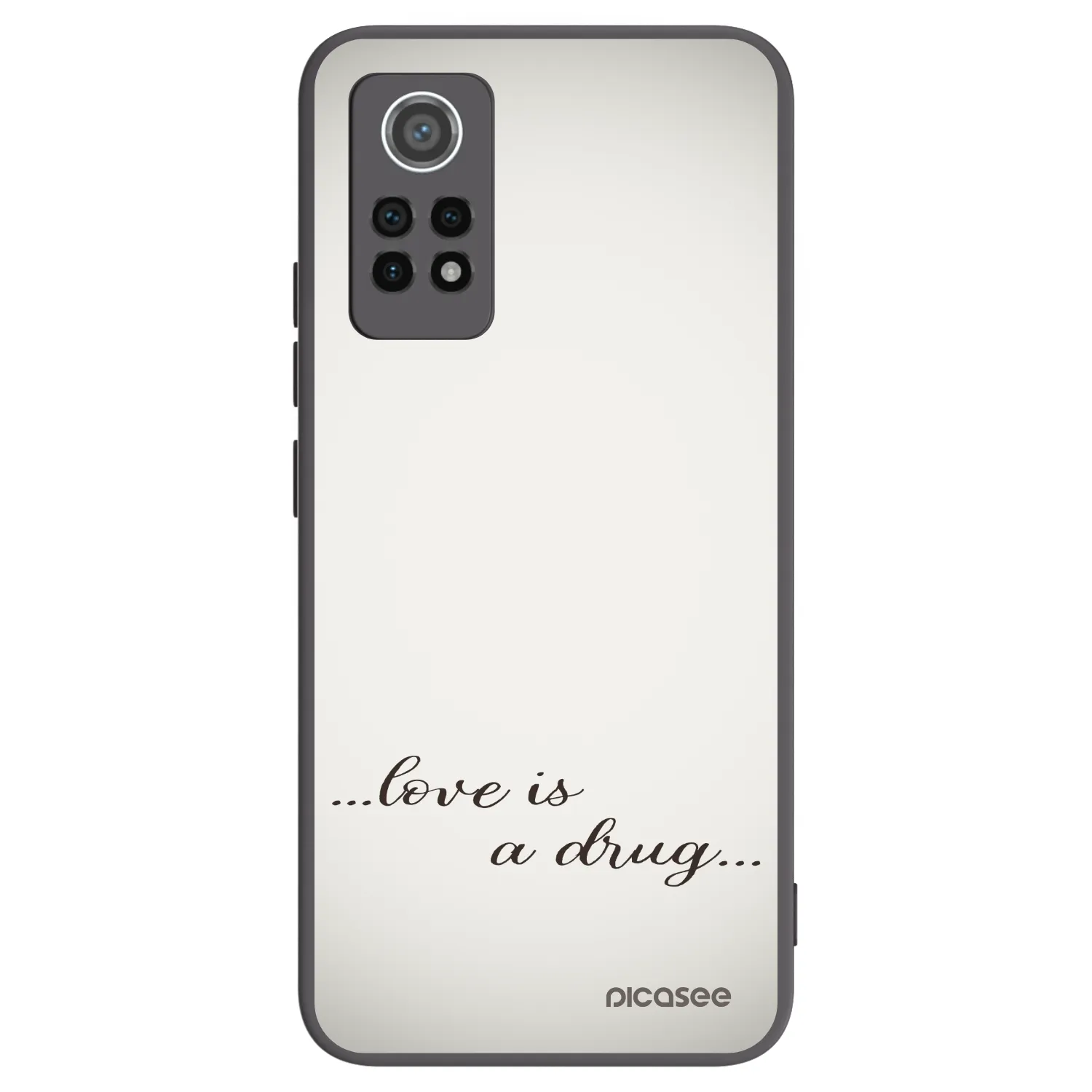 Picasee silikonový černý obal pro Xiaomi Redmi Note 12 Pro 4G - Love is a drug