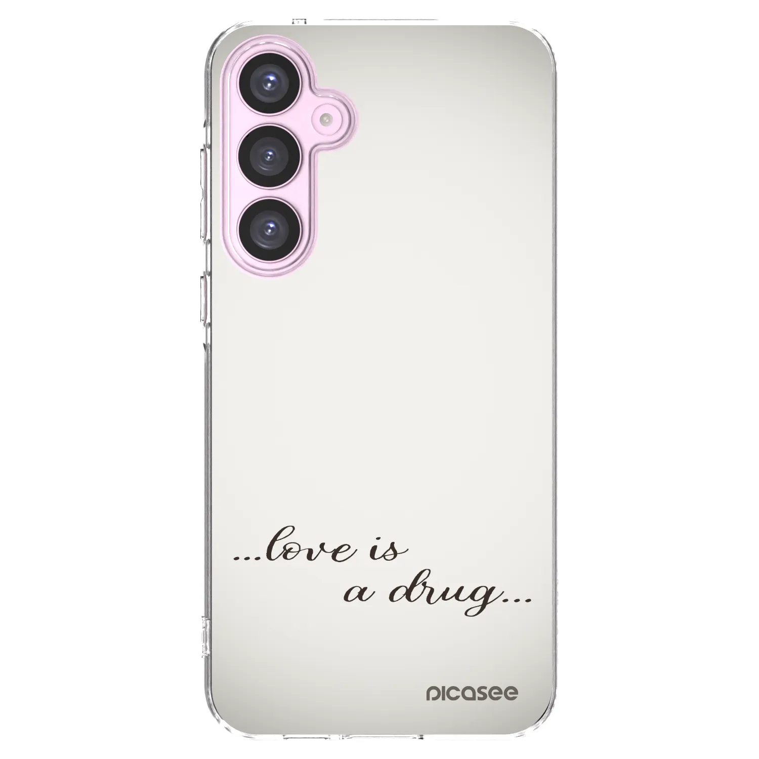 Picasee silikonový průhledný obal pro Samsung Galaxy A55 5G A556B - Love is a drug