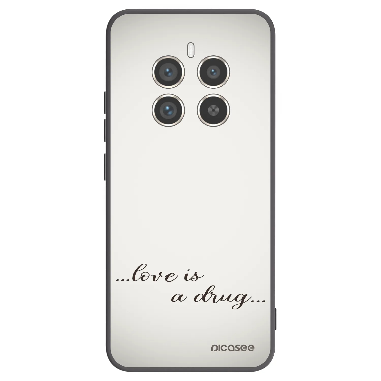 Picasee silikonový černý obal pro Realme 12 Pro 5G - Love is a drug