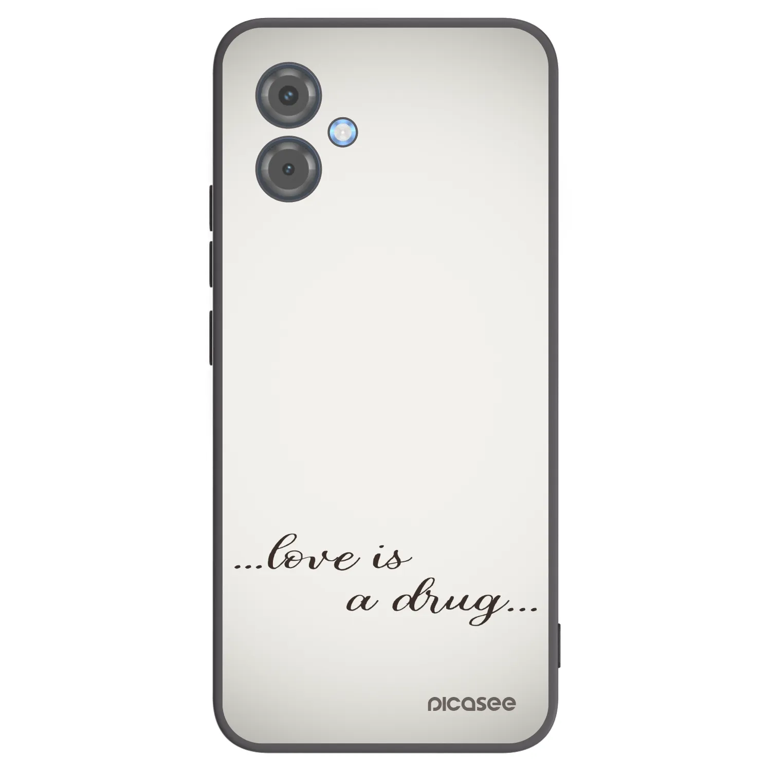 Picasee silikonový černý obal pro Motorola Moto G14 - Love is a drug