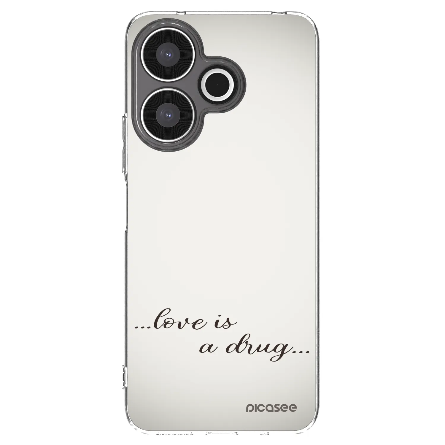 Picasee silikonový průhledný obal pro Xiaomi Redmi 13 4G - Love is a drug