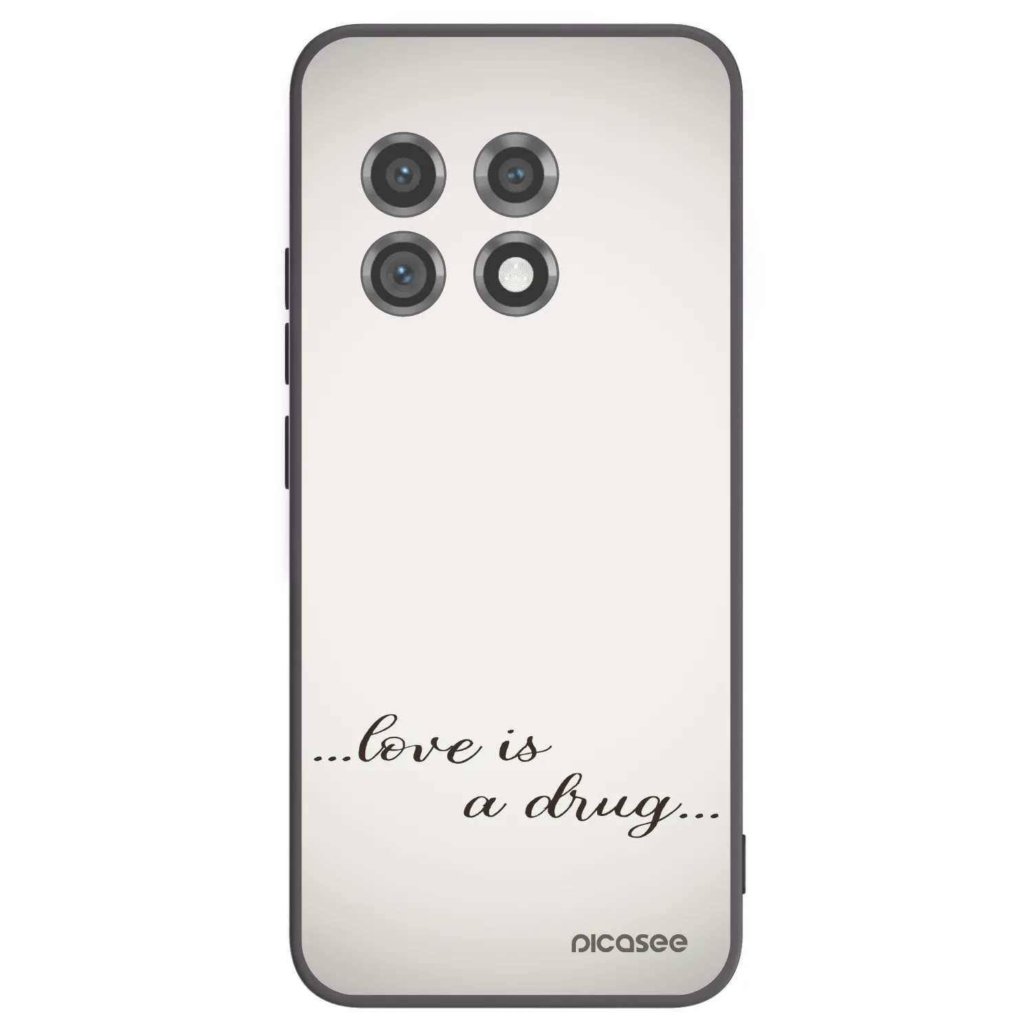 Picasee silikonový černý obal pro OnePlus 11 5G - Love is a drug