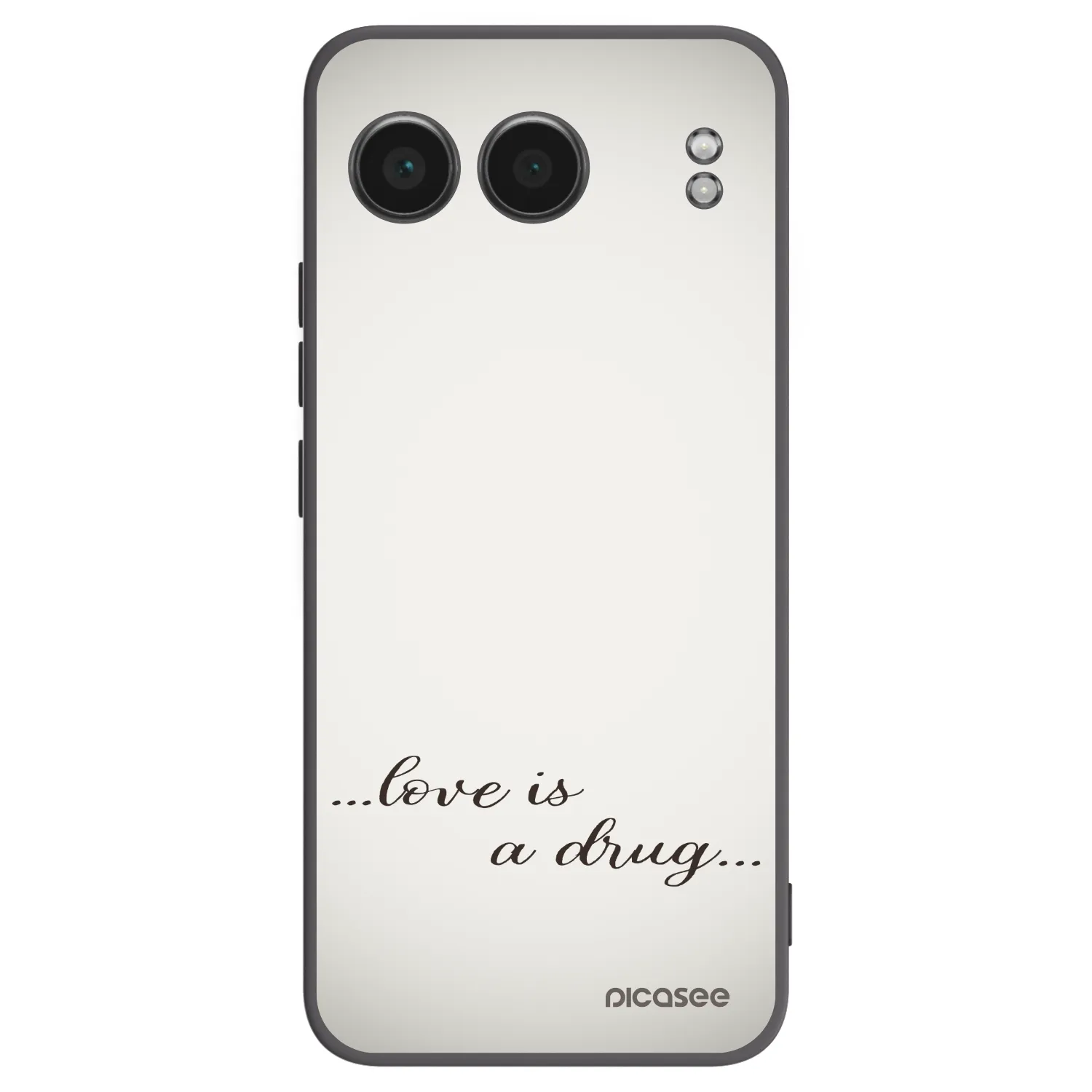 Picasee silikonový černý obal pro OnePlus Nord 4 - Love is a drug