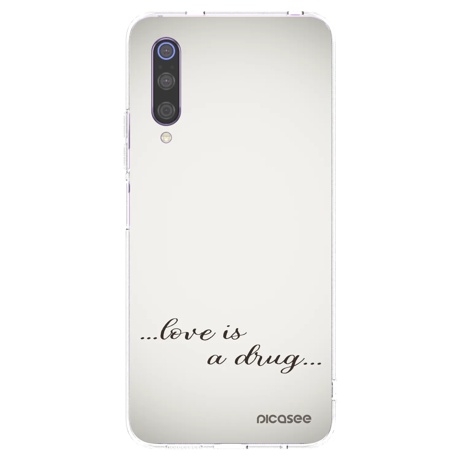 Picasee silikonový průhledný obal pro Xiaomi Mi 9 - Love is a drug