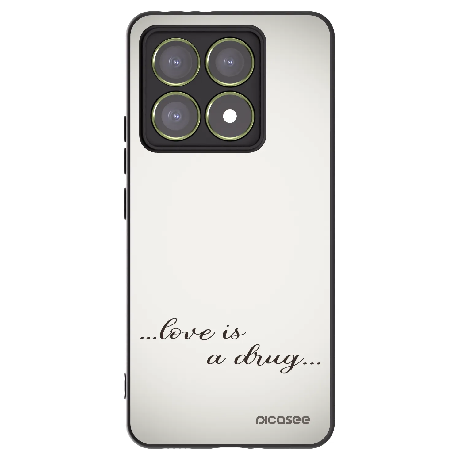 Picasee silikonový černý obal pro Xiaomi 14T - Love is a drug
