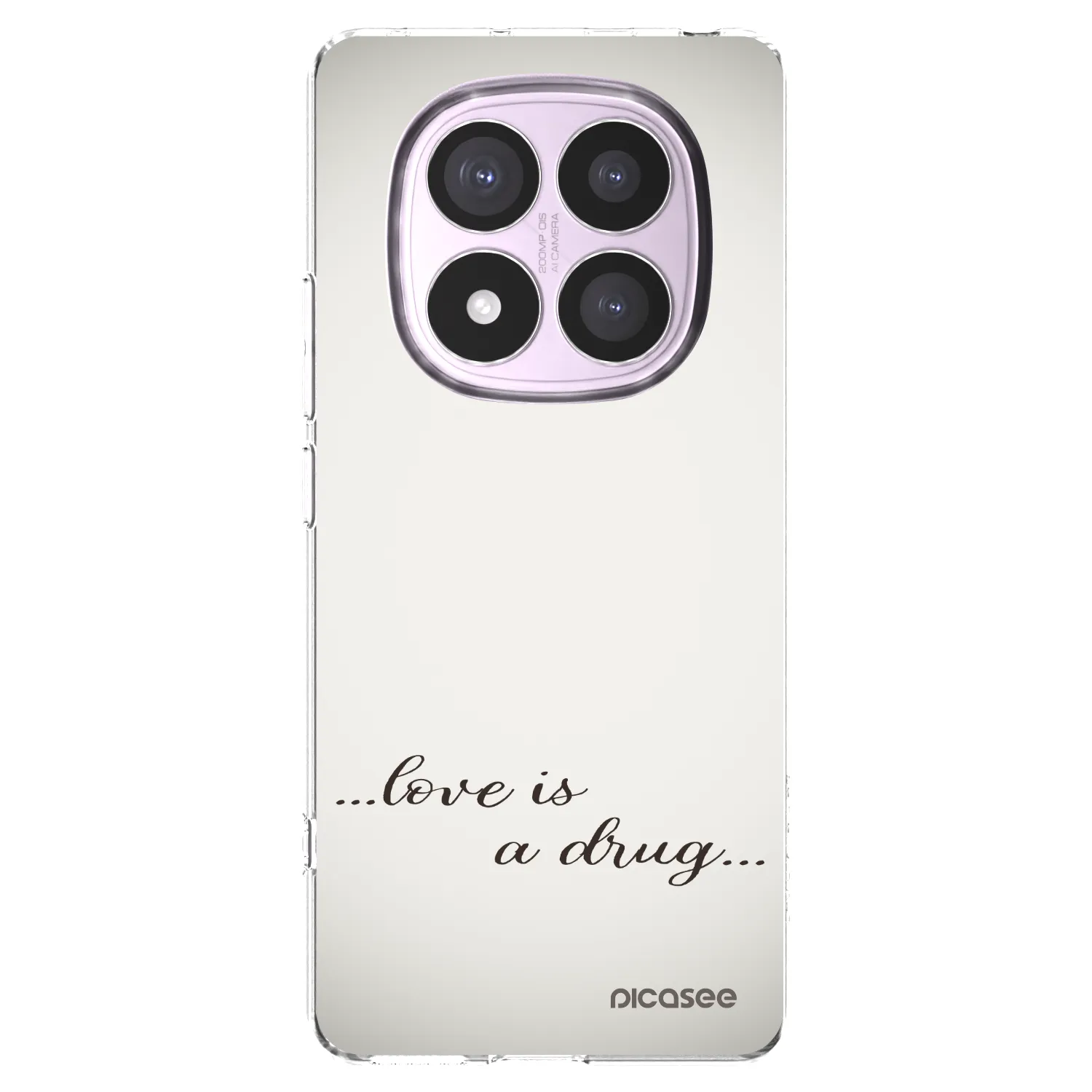Picasee silikonový průhledný obal pro Xiaomi Redmi Note 14 Pro 5G - Love is a drug