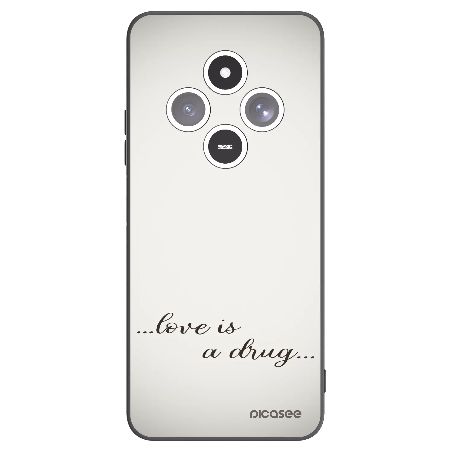 Picasee silikonový černý obal pro Xiaomi Redmi 14C - Love is a drug