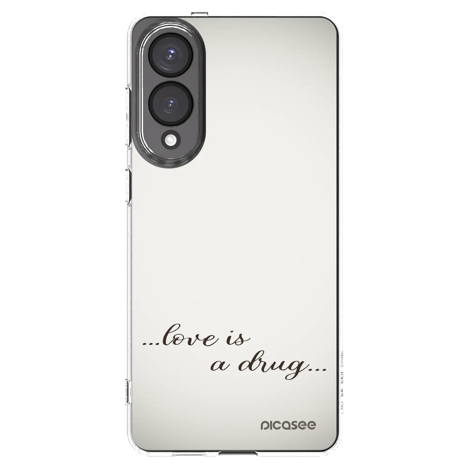 Picasee silikonový průhledný obal pro Samsung Galaxy S25 Edge 5G - Love is a drug
