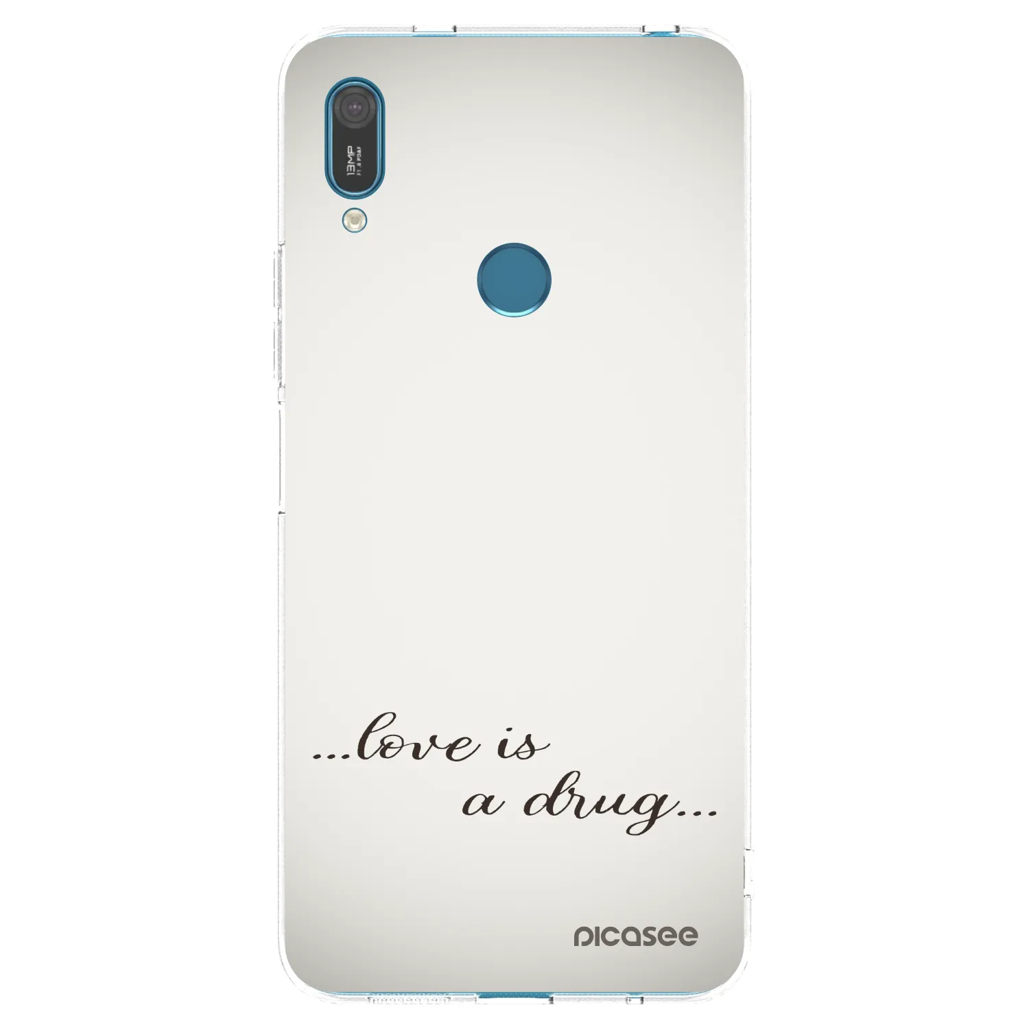 Picasee silikonový průhledný obal pro Huawei Y7 2019 - Love is a drug