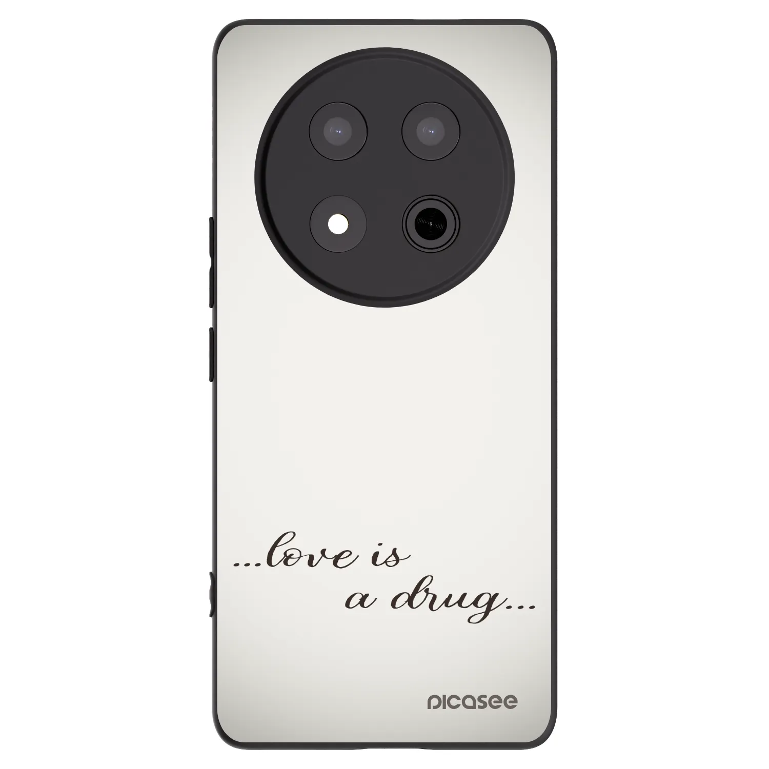 Picasee silikonový černý obal pro Honor Magic7 Lite 5G - Love is a drug