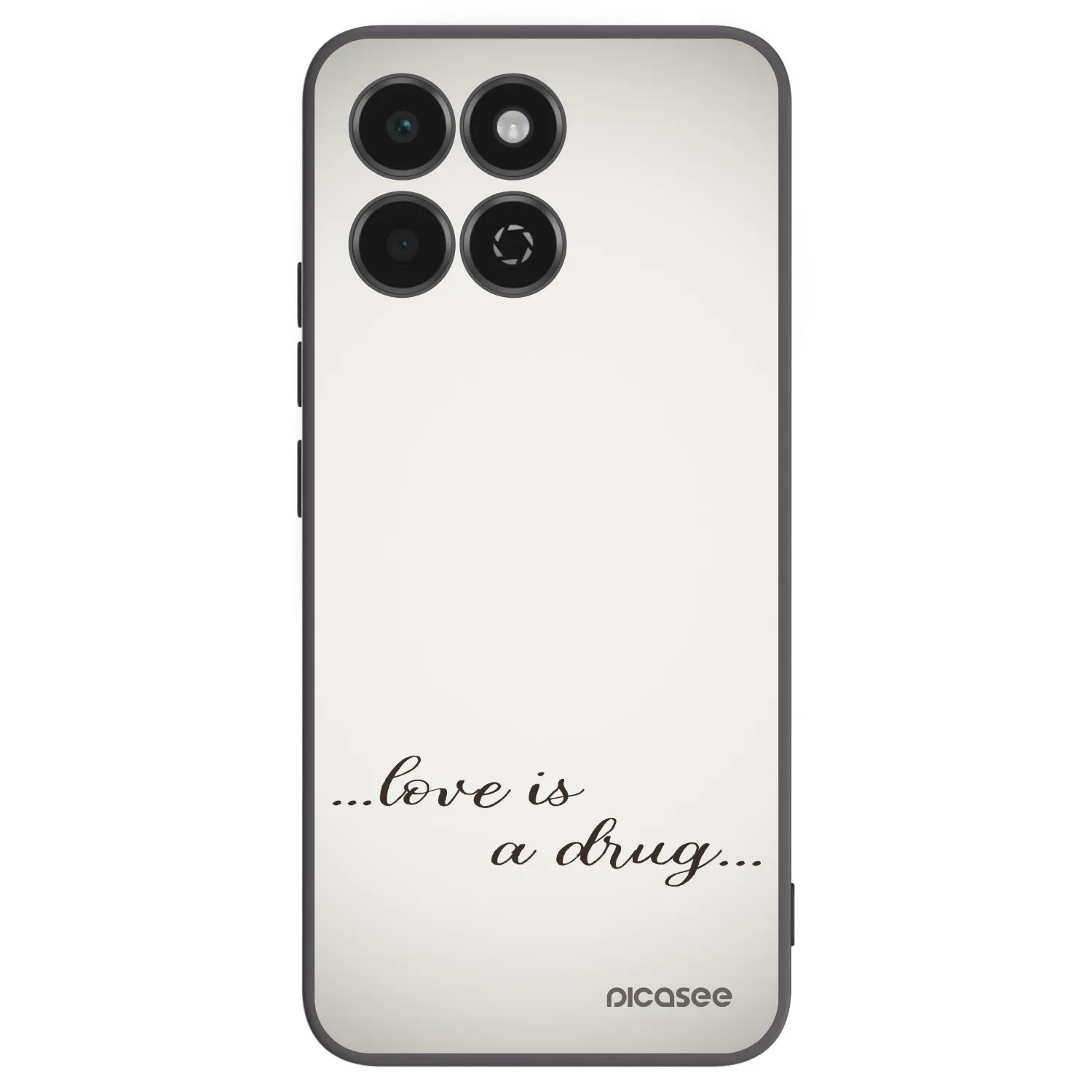 Picasee silikonový černý obal pro Honor 200 Smart 5G - Love is a drug