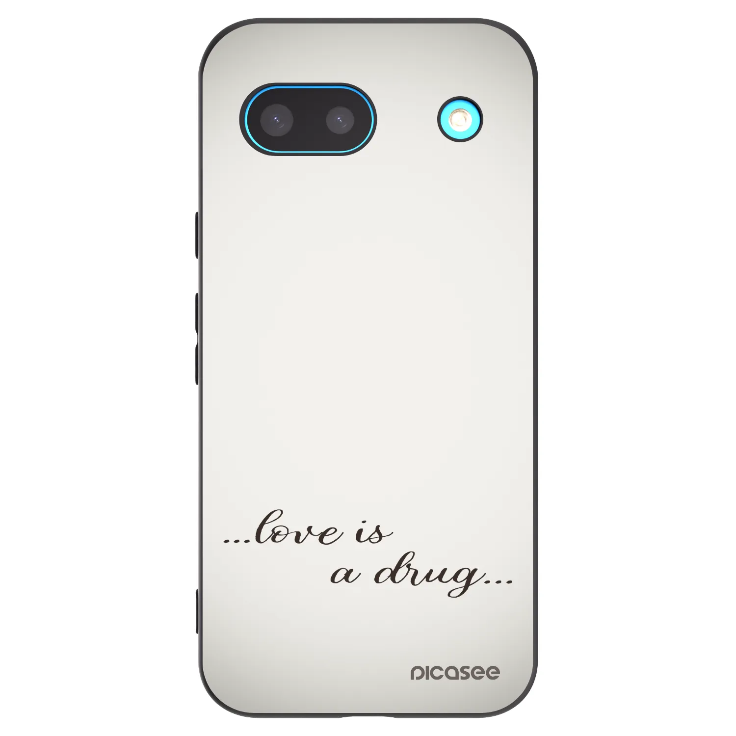 Picasee silikonový černý obal pro Google Pixel 8 - Love is a drug