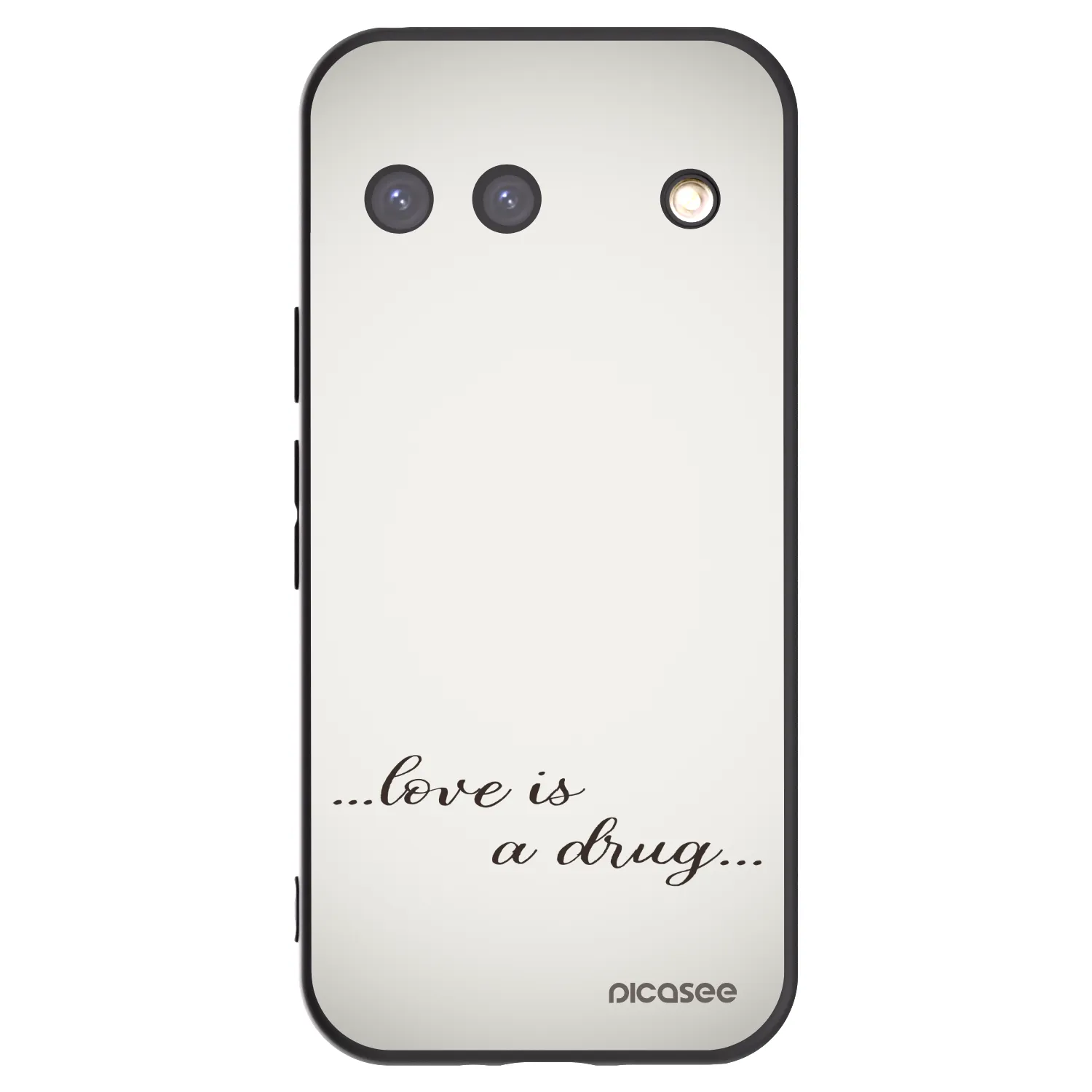 Picasee silikonový černý obal pro Google Pixel 9 - Love is a drug