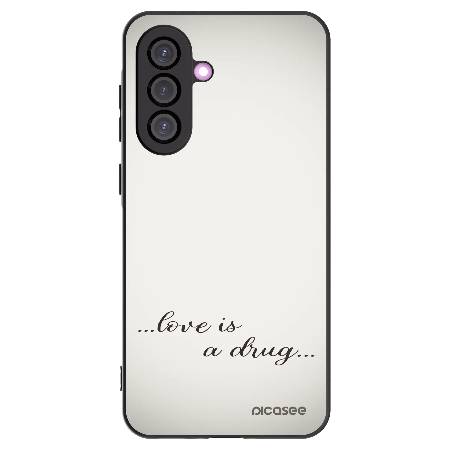 Picasee silikonový černý obal pro Samsung Galaxy A36 5G - Love is a drug