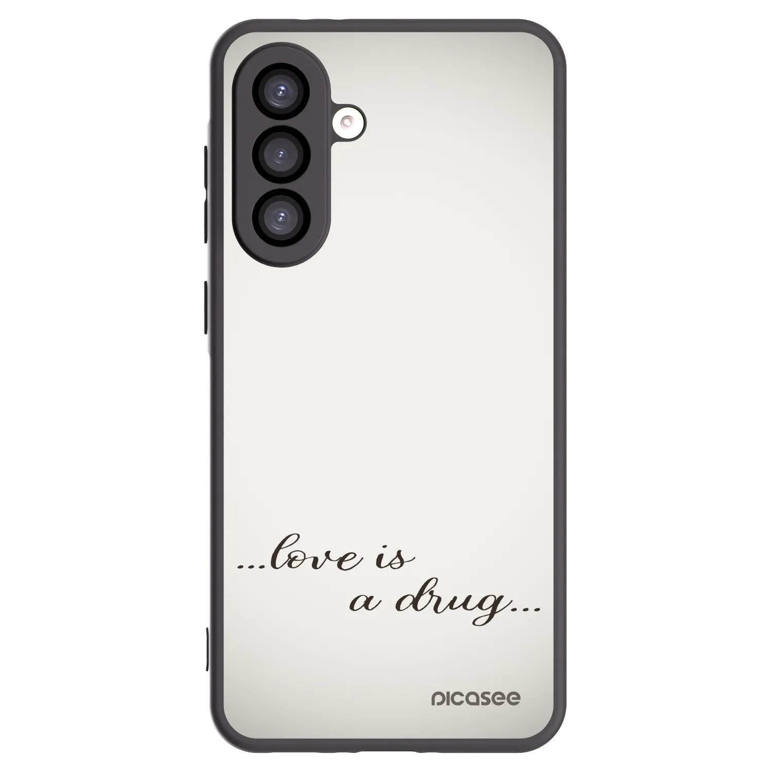 Picasee silikonový černý obal pro Samsung Galaxy A26 5G A266B - Love is a drug