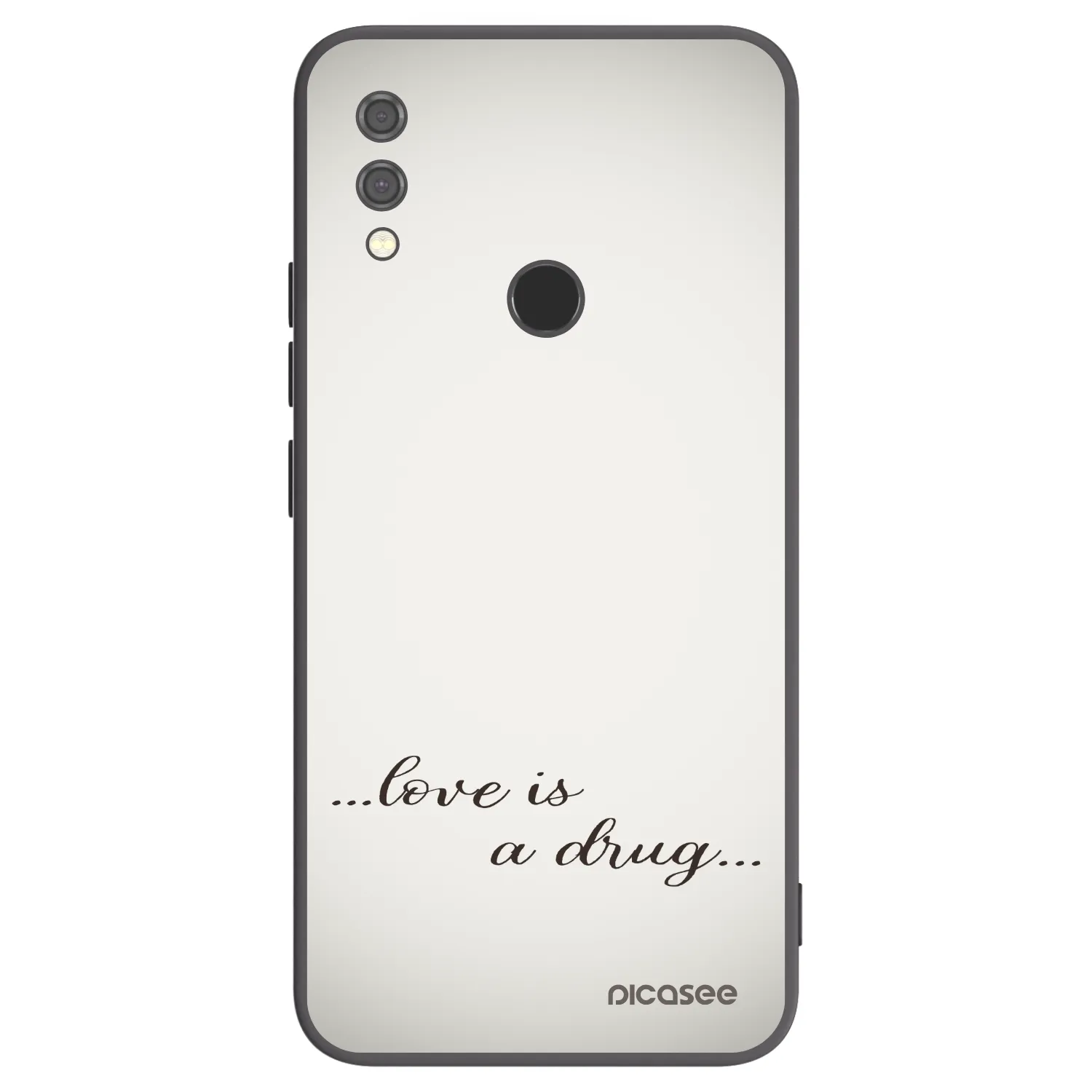 Picasee silikonový černý obal pro Xiaomi Redmi Note 7 - Love is a drug