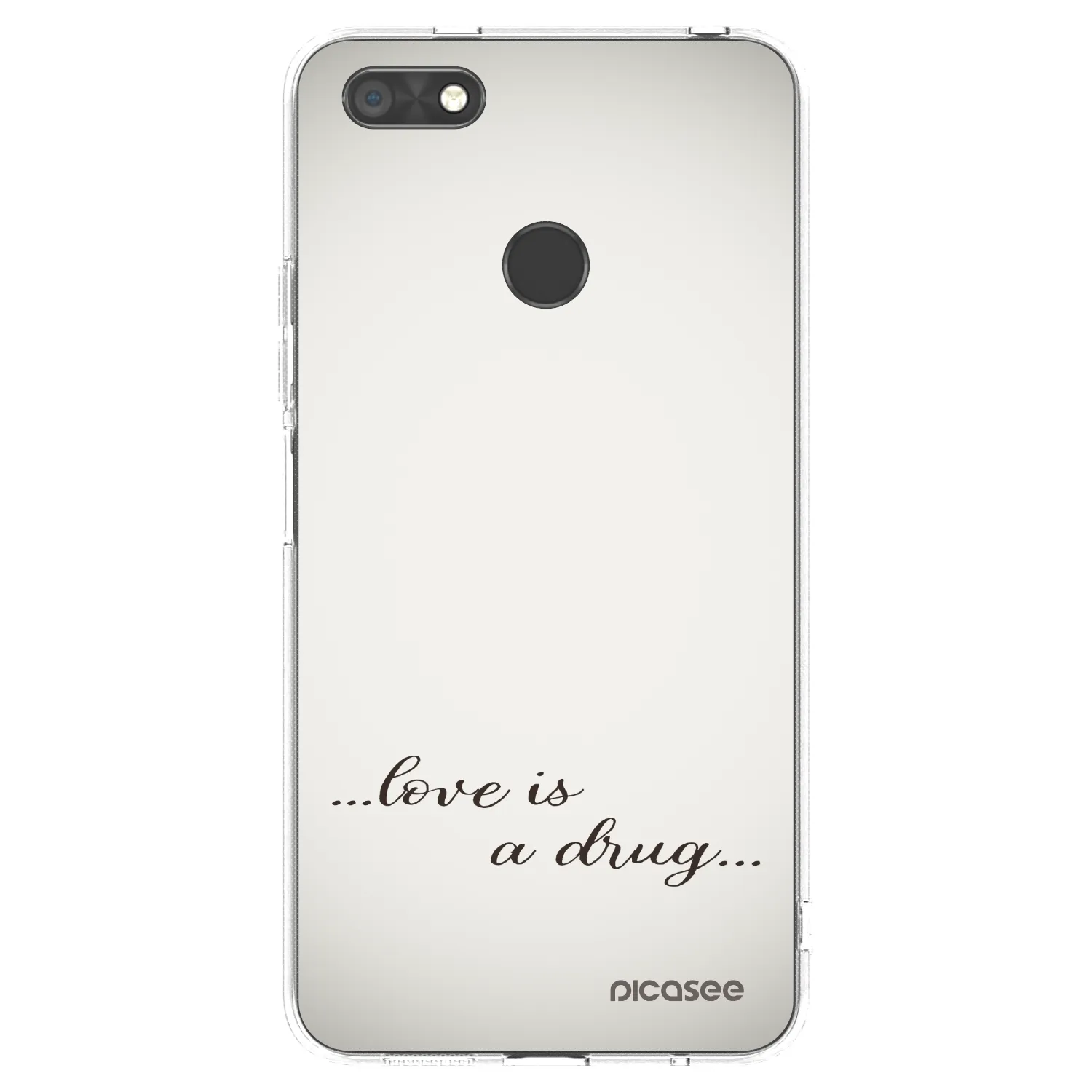 Picasee silikonový průhledný obal pro Huawei P9 Lite Mini - Love is a drug