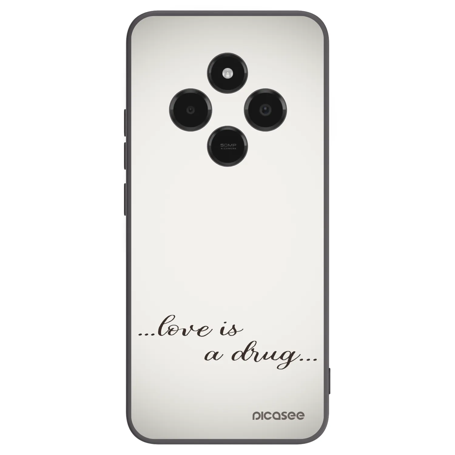 Picasee silikonový černý obal pro Xiaomi Poco C75 - Love is a drug