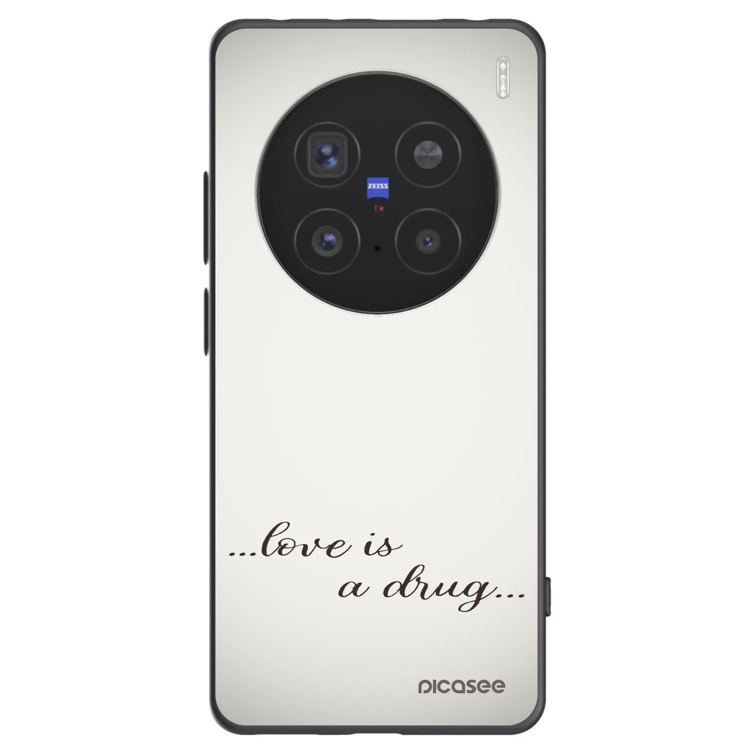 Picasee silikonový černý obal pro Vivo X200 Pro - Love is a drug