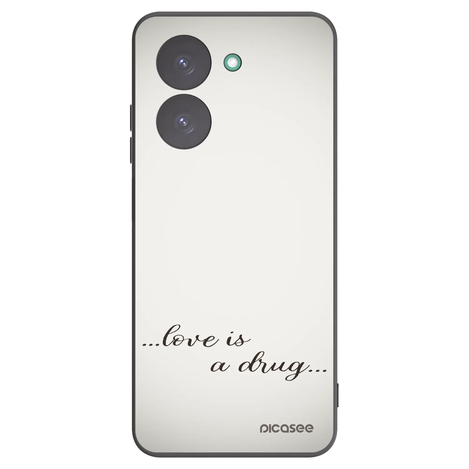 Picasee silikonový černý obal pro Xiaomi Redmi A5 - Love is a drug