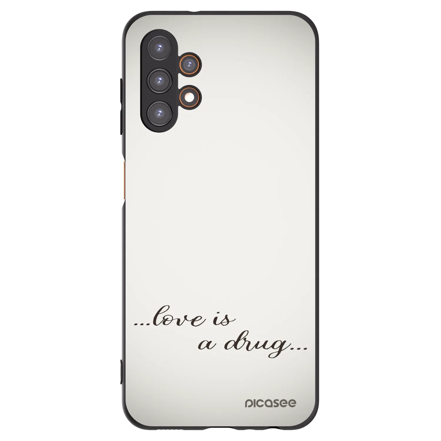 Picasee silikonový černý obal pro Samsung Galaxy A13 5G - Love is a drug
