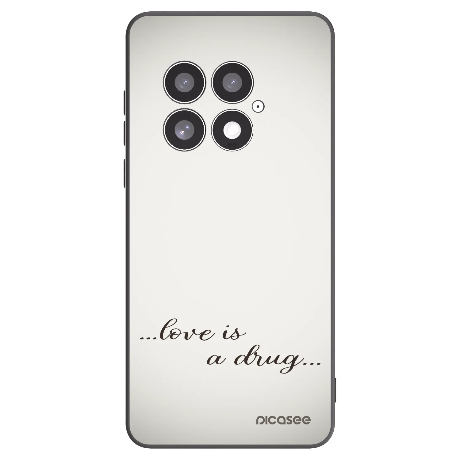 Picasee silikonový černý obal pro OnePlus 13 5G - Love is a drug