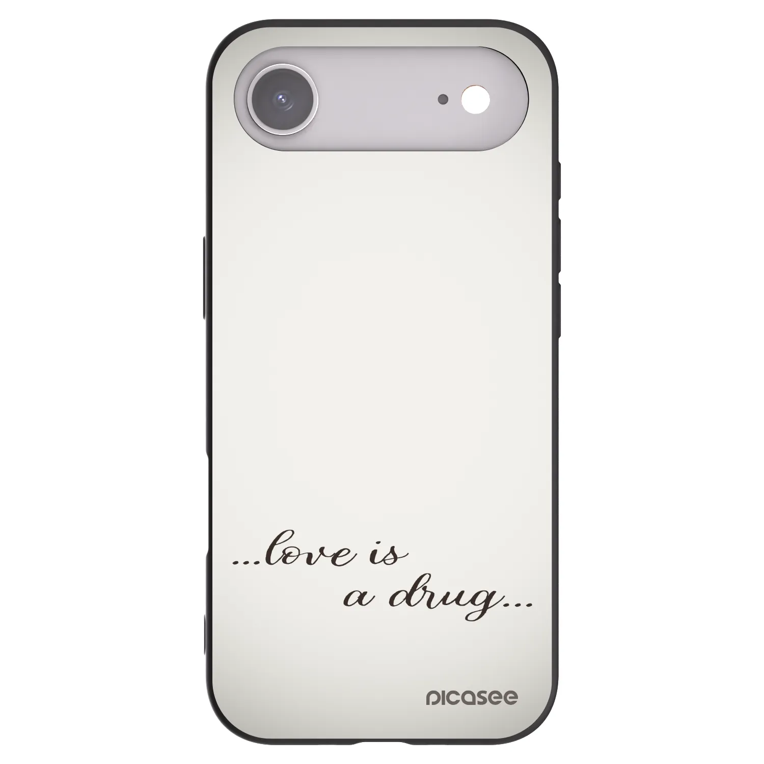 Picasee silikonový černý obal pro Apple iPhone Air - Love is a drug