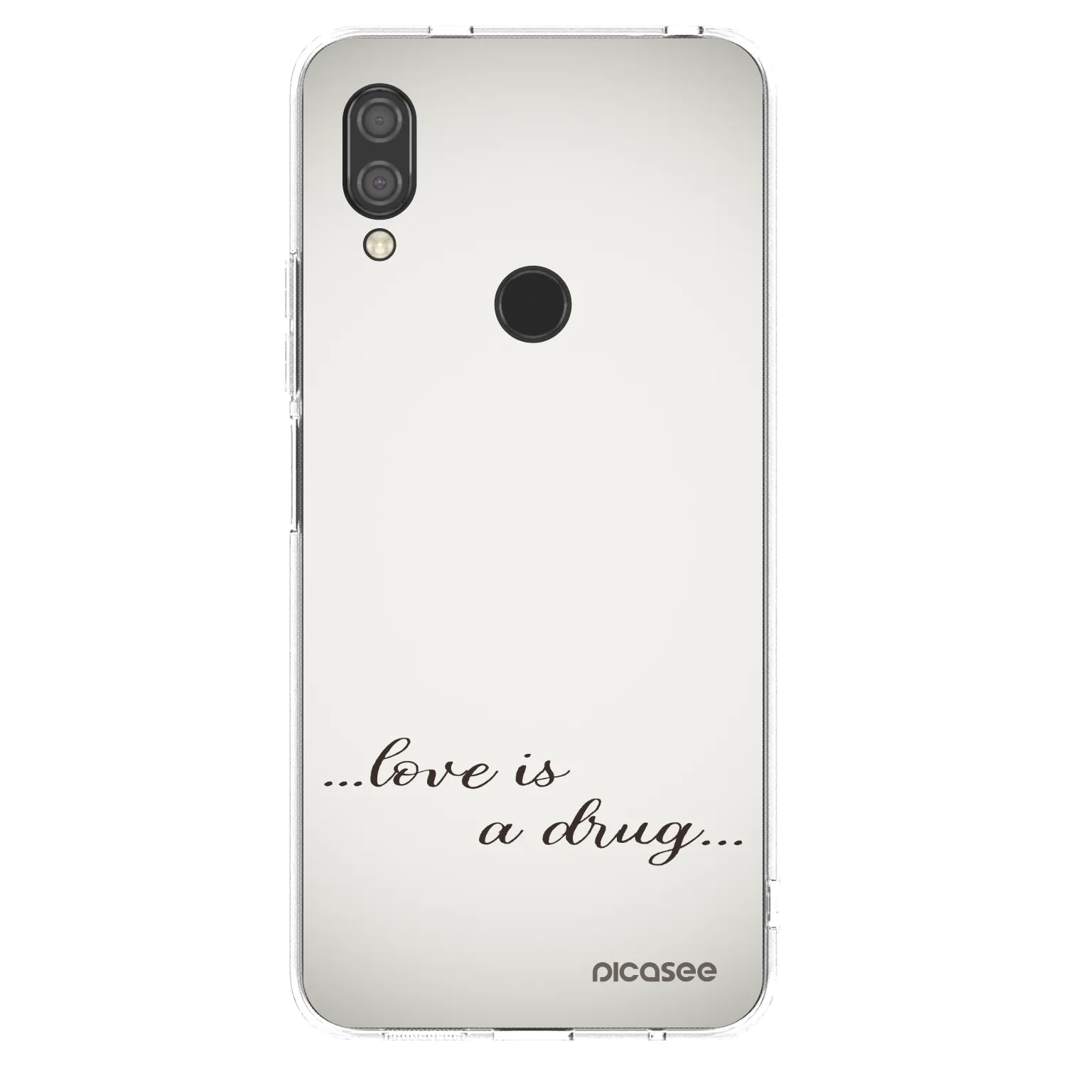Picasee silikonový průhledný obal pro Xiaomi Redmi 7 - Love is a drug