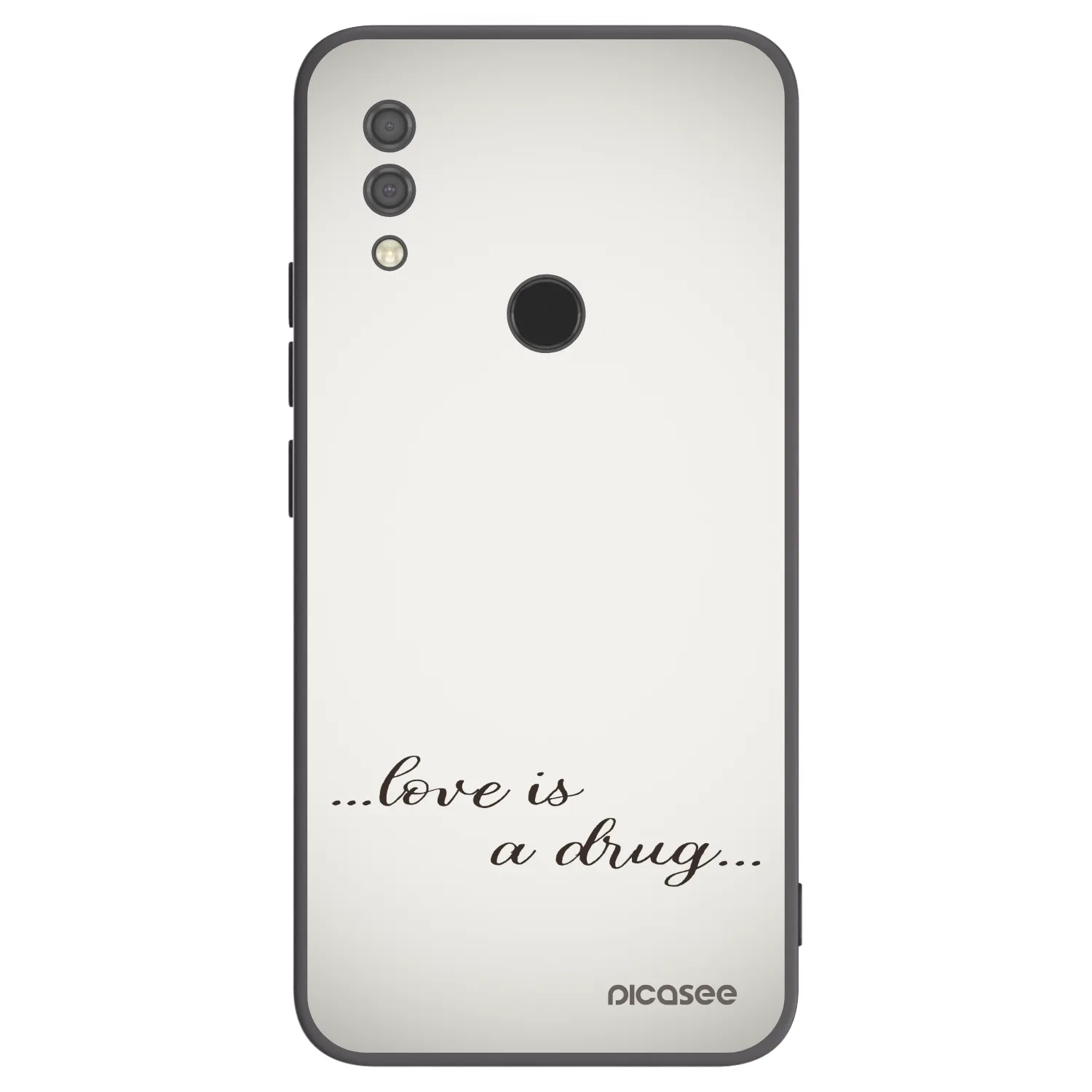 Picasee silikonový černý obal pro Xiaomi Redmi 7 - Love is a drug