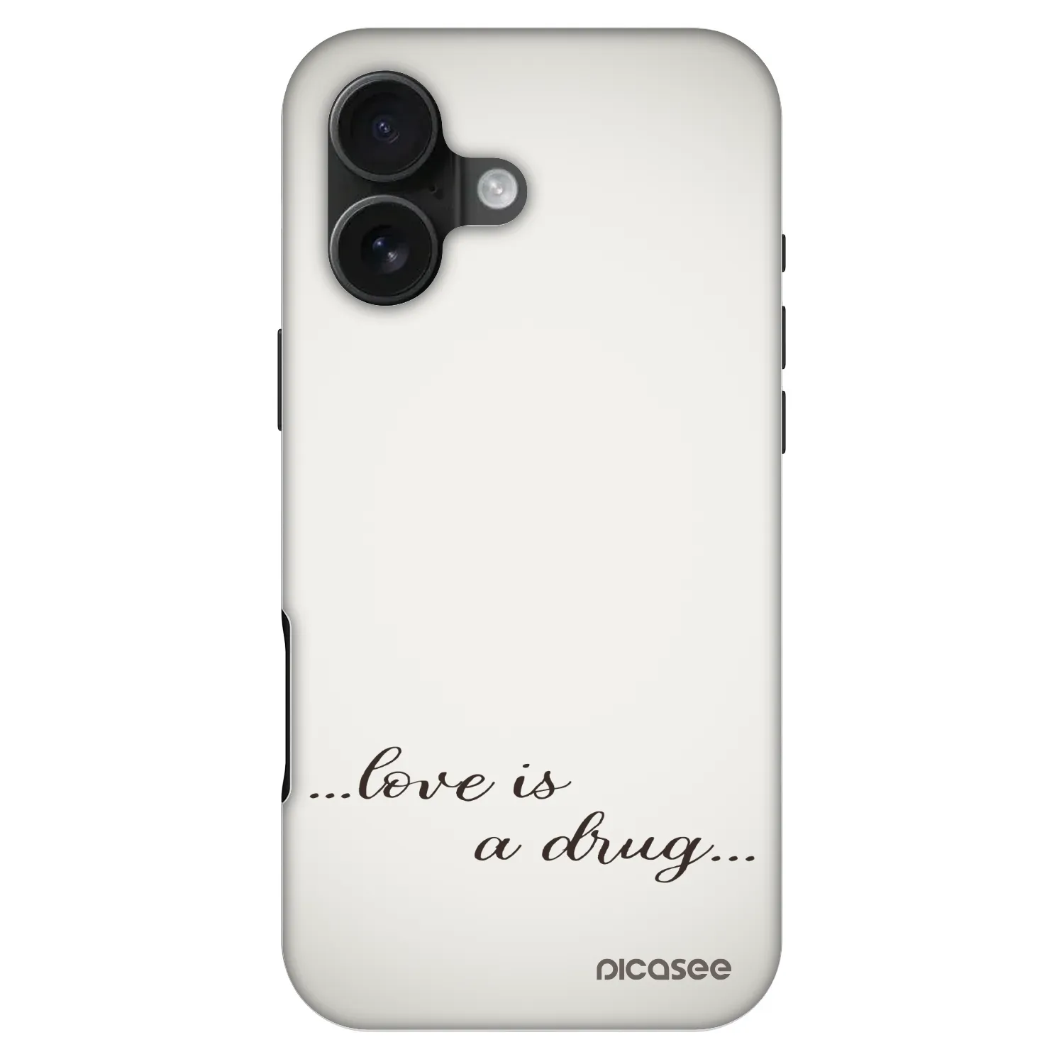 Picasee Fashion Case MagSafe Apple iPhone 16 - Love is a drug