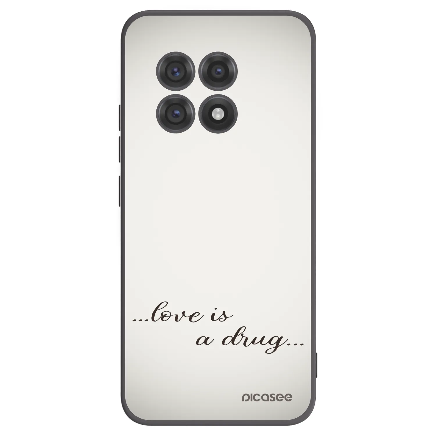 Picasee silikonový černý obal pro OnePlus 13R 5G - Love is a drug