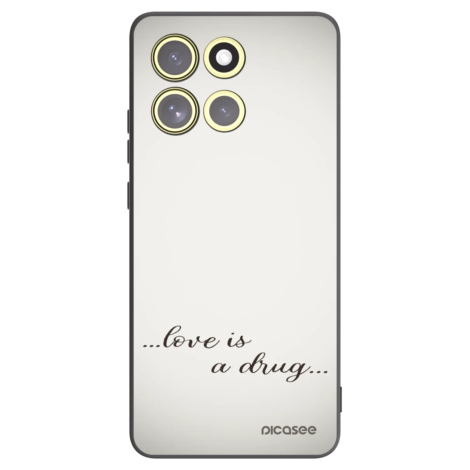 Picasee silikonový černý obal pro Motorola Moto G86 5G - Love is a drug