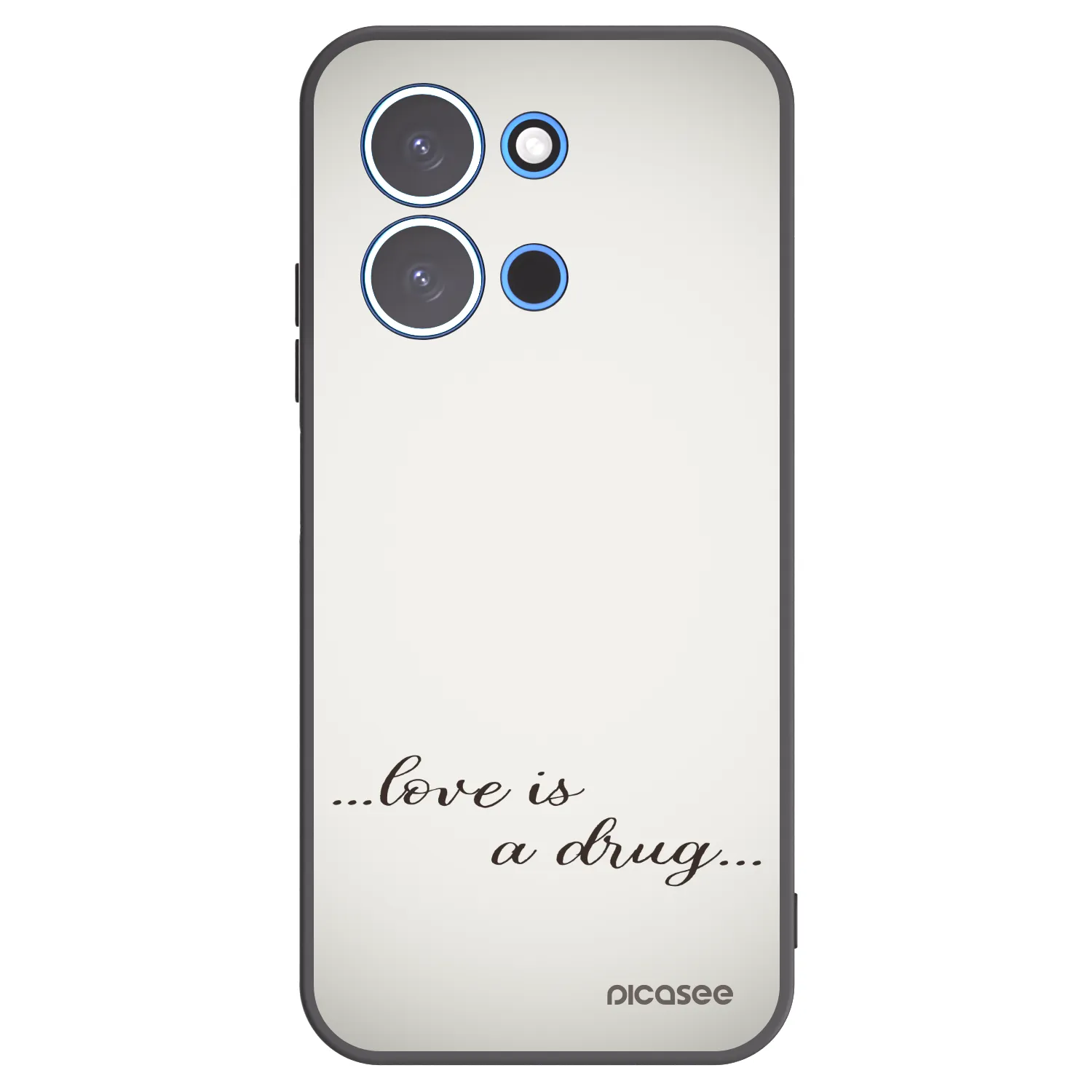 Picasee silikonový černý obal pro Xiaomi Redmi 15C 4G - Love is a drug